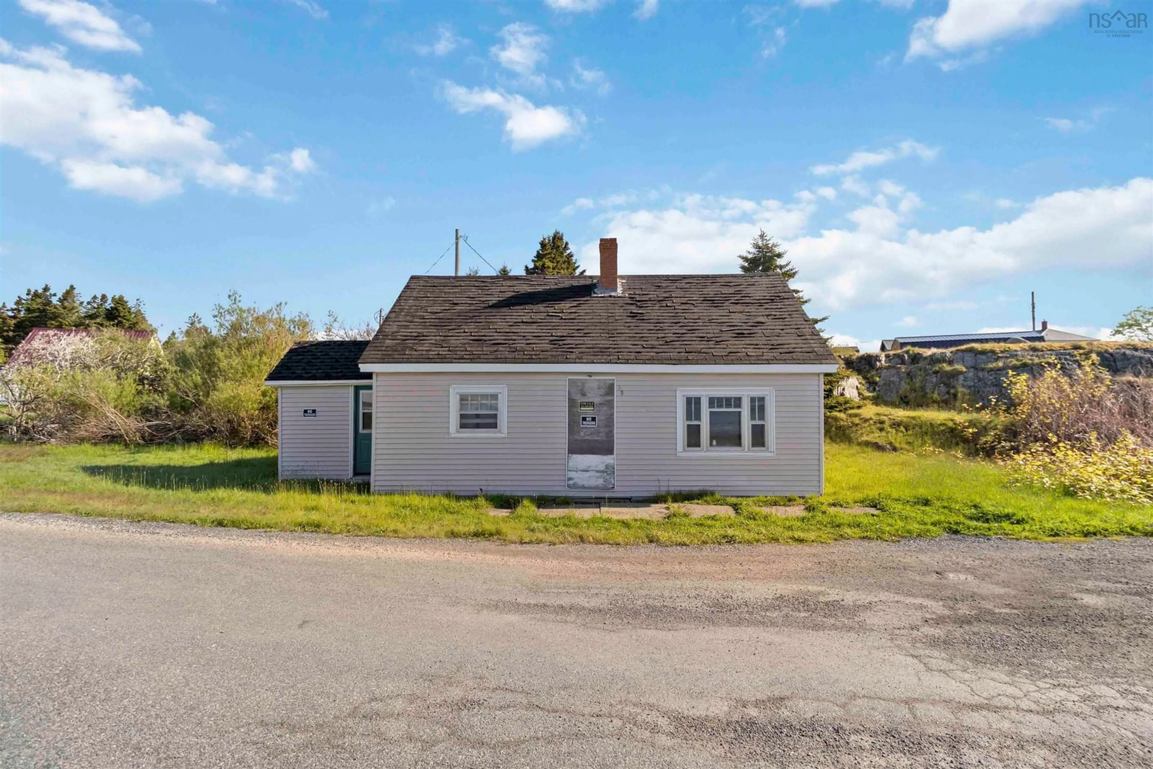 A pic from outside/outdoor area/front of a property/back of a property/a pic from drone, building for 65 Herring Rock Rd, Blue Rocks Nova Scotia B0J 2C0