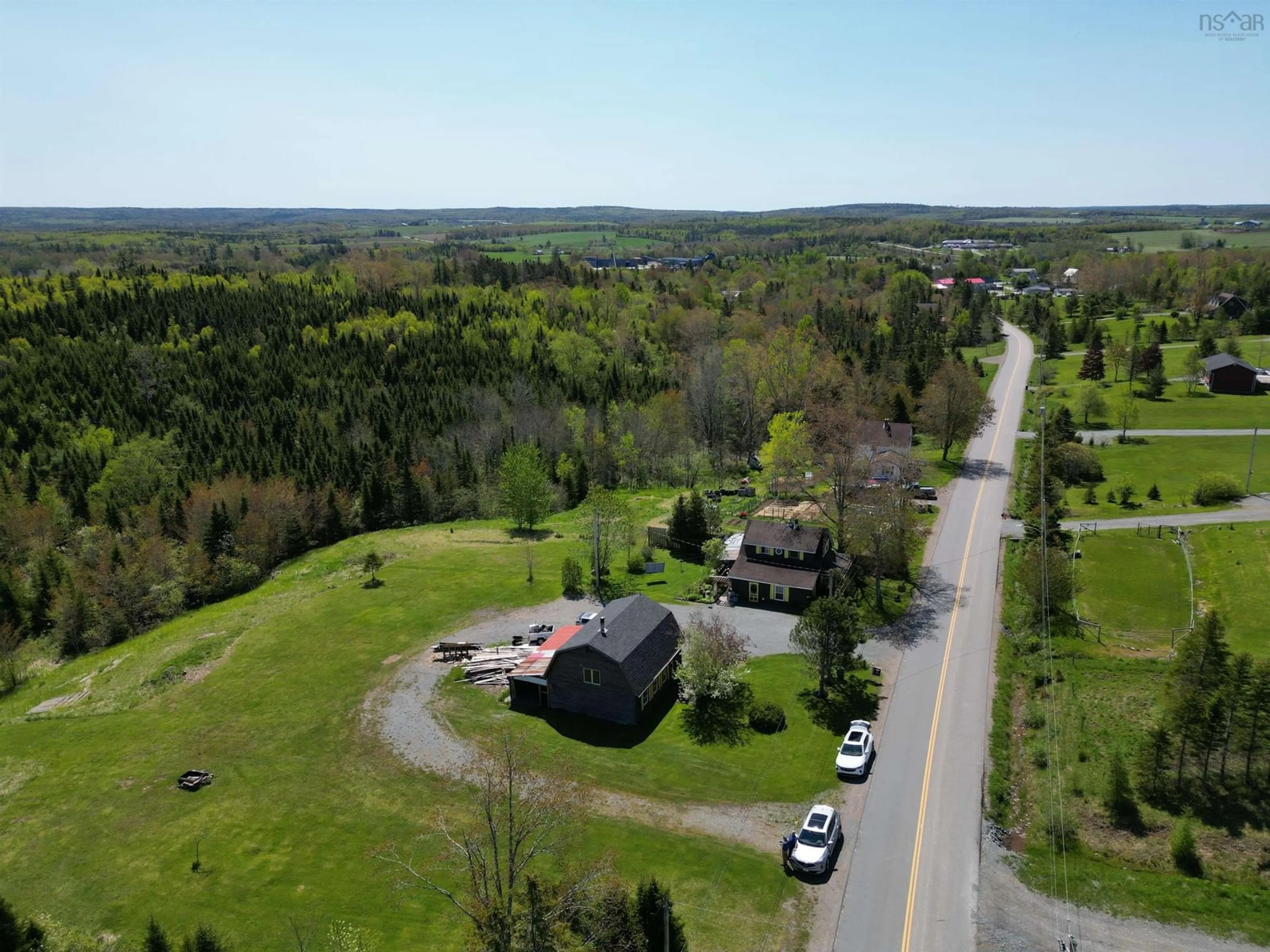 A pic from outside/outdoor area/front of a property/back of a property/a pic from drone, street for 128 Glenmore Rd, Middle Musquodoboit Nova Scotia B0N 1X0
