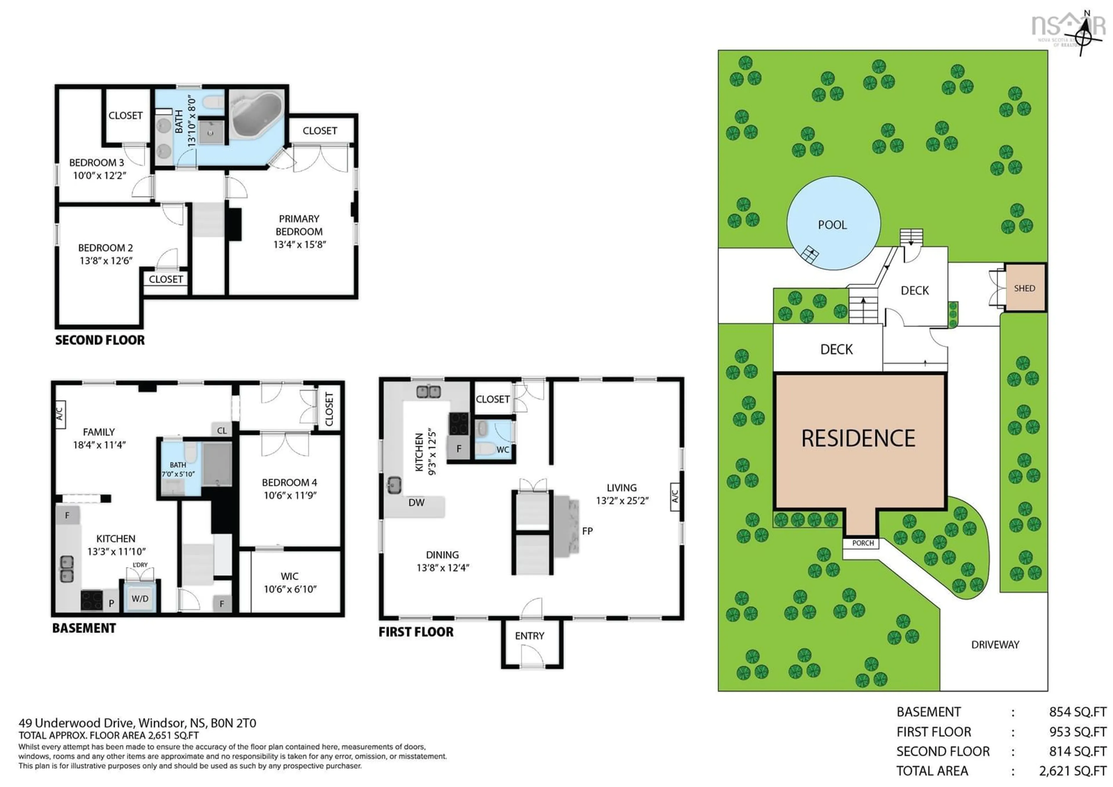 Floor plan for 49 Underwood Dr, Windsor Nova Scotia B0N 2T0