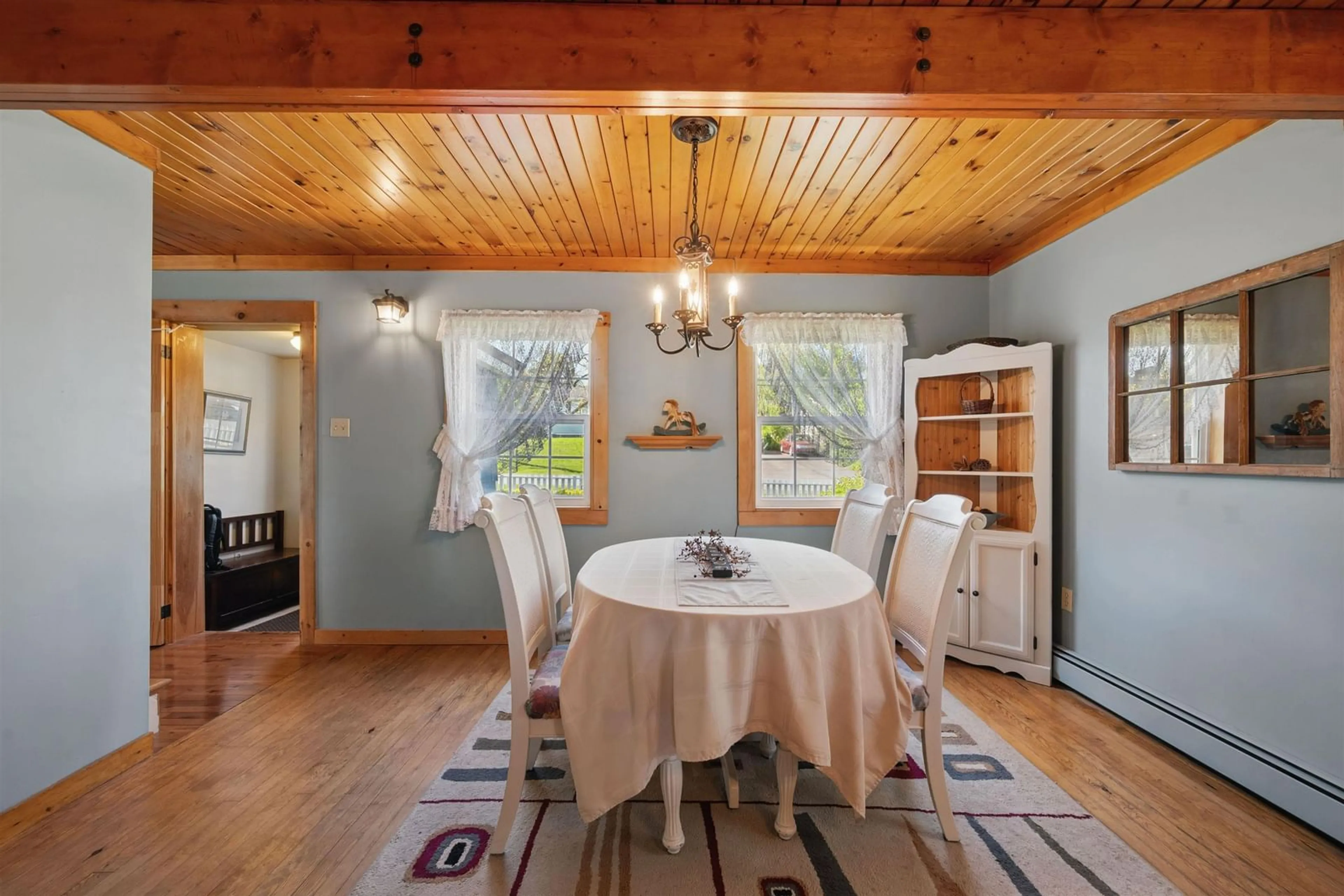 Dining room, wood/laminate floor for 49 Underwood Dr, Windsor Nova Scotia B0N 2T0