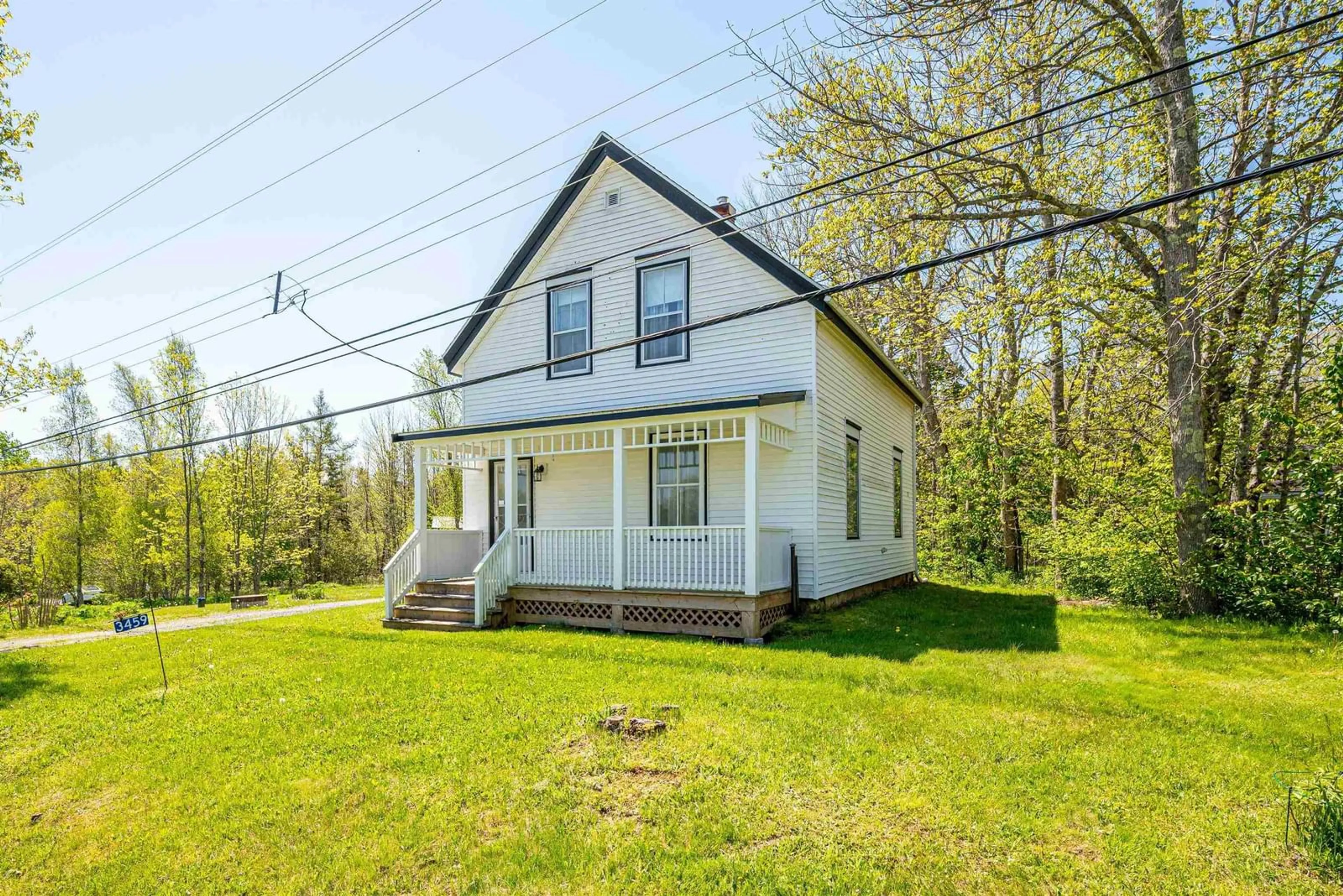 A pic from outside/outdoor area/front of a property/back of a property/a pic from drone, unknown for 3459 Highway 215, Center Burlington Nova Scotia B0N 2A0