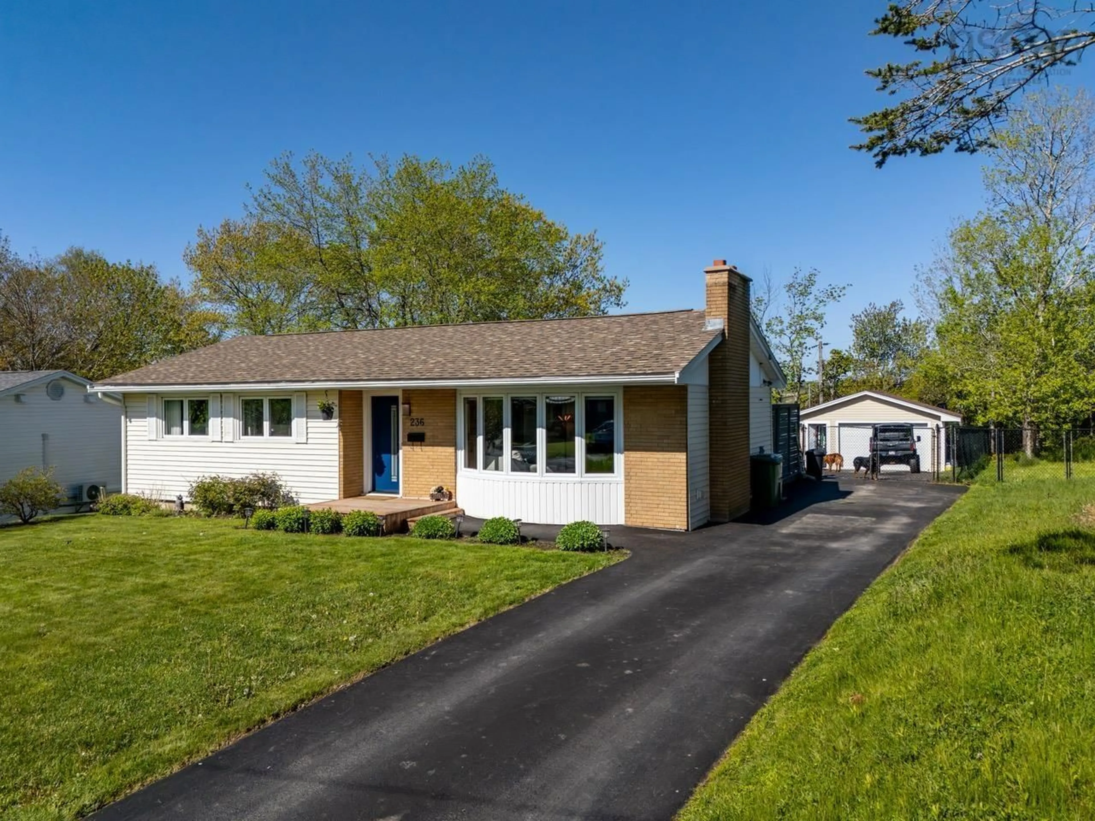 Home with vinyl exterior material, street for 236 Kaye St, Lower Sackville Nova Scotia B4C 1N2