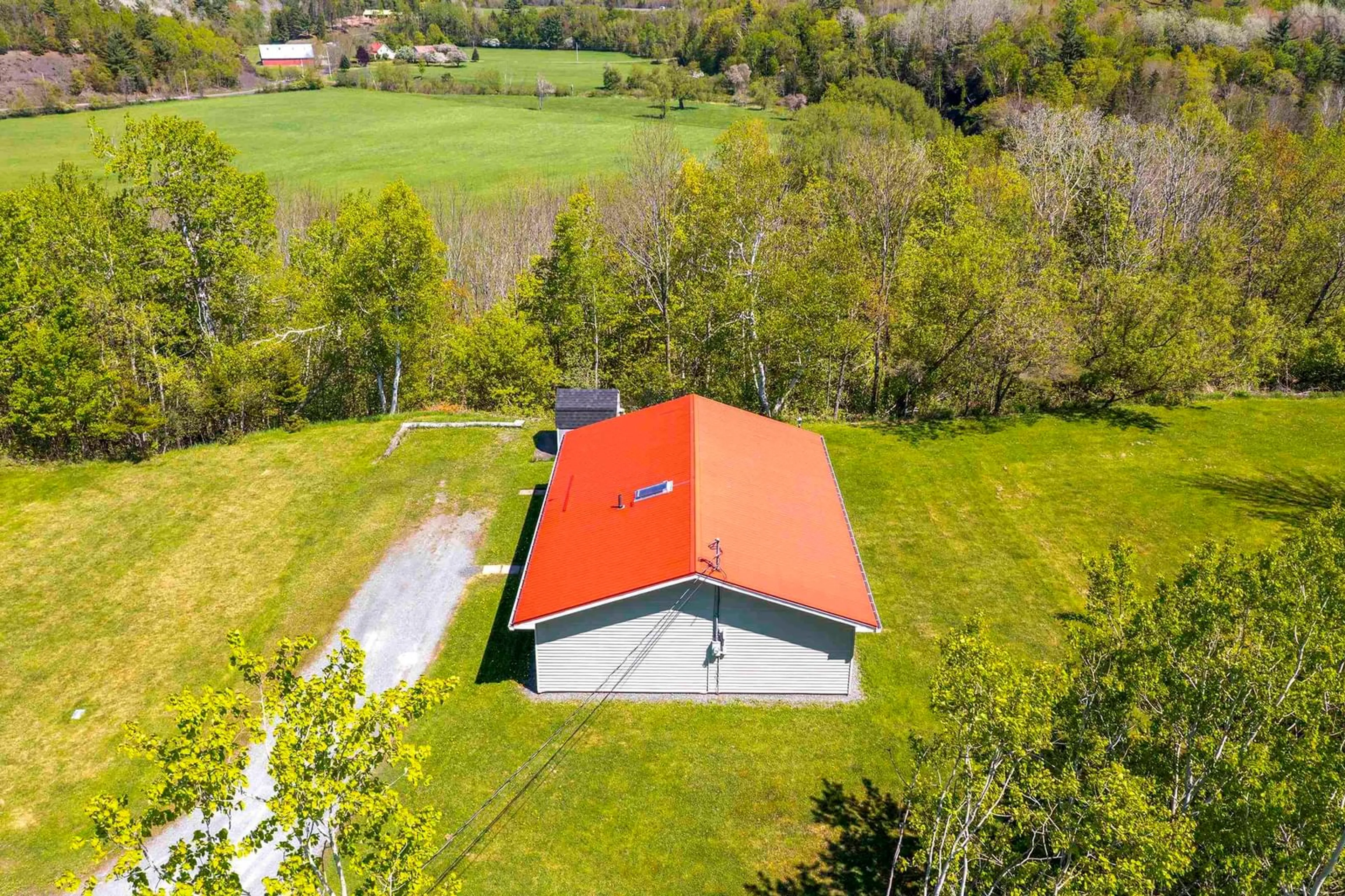 A pic from outside/outdoor area/front of a property/back of a property/a pic from drone, building for 100 Walkerville Rd, Priestville Nova Scotia B2H 5C7