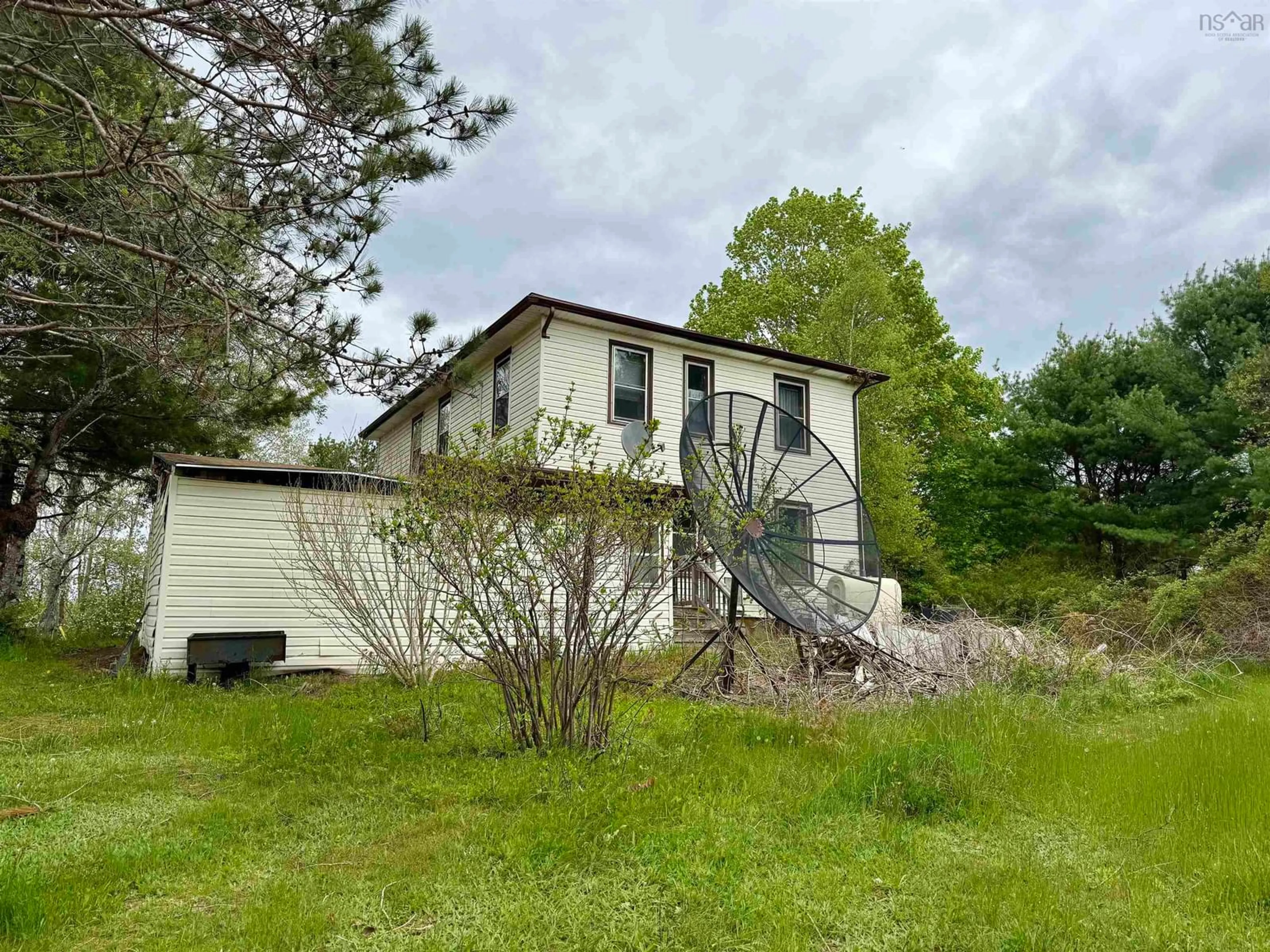 A pic from outside/outdoor area/front of a property/back of a property/a pic from drone, building for 316 Highway 3, Sable River Nova Scotia B0T 1V0