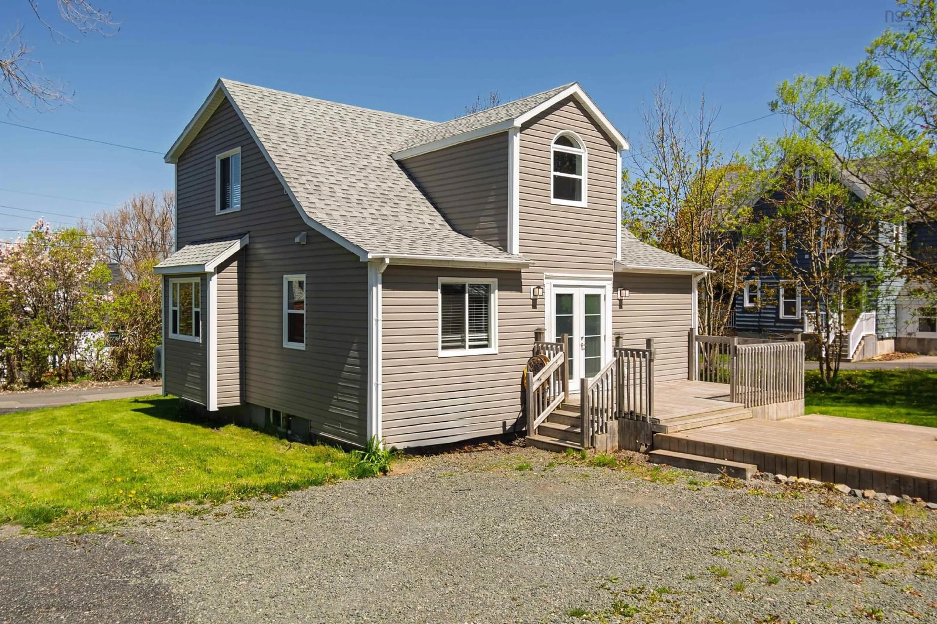 Home with vinyl exterior material, street for 51 Old Kings Rd, Sydney Nova Scotia B1N 1K4