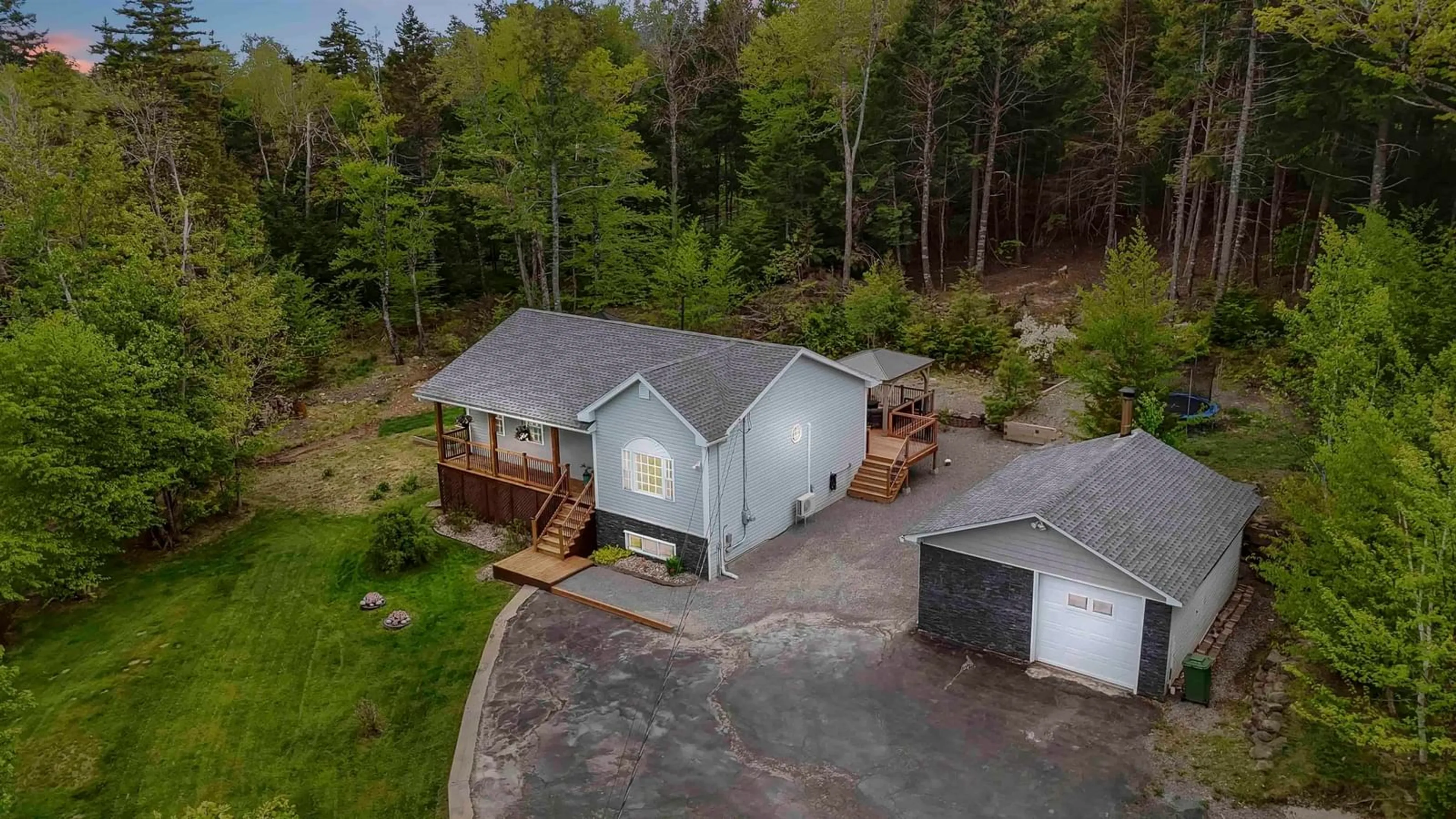 A pic from outside/outdoor area/front of a property/back of a property/a pic from drone, unknown for 110 Silver Leaf Dr, Kinsac Nova Scotia B4G 1G5