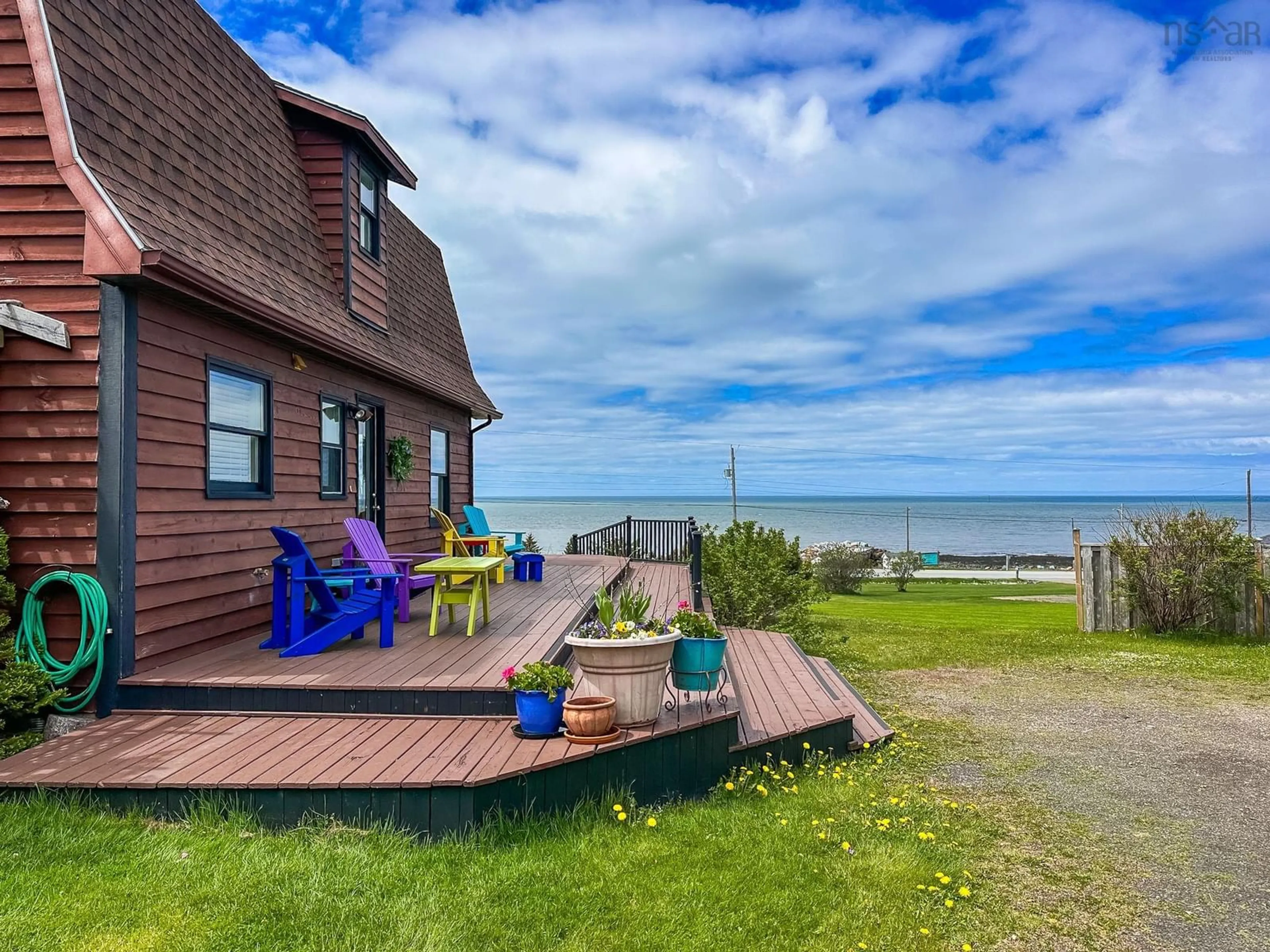 Patio, water/lake/river/ocean view for 11866 Shore Rd, Cottage Cove Nova Scotia B0S 1P0