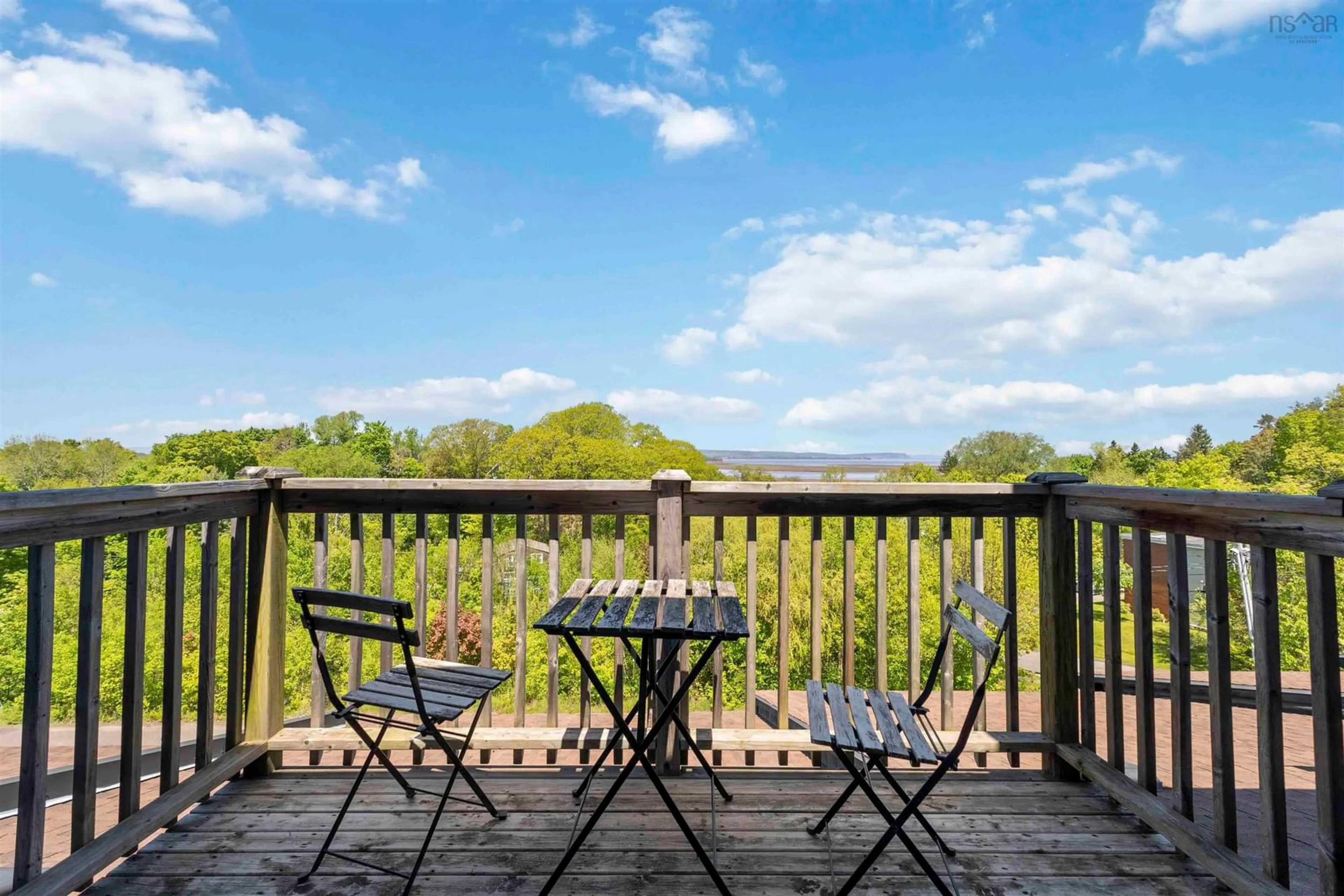Patio, water/lake/river/ocean view for 6 Blomidon Terr #604, Wolfville Nova Scotia B4P 2G9