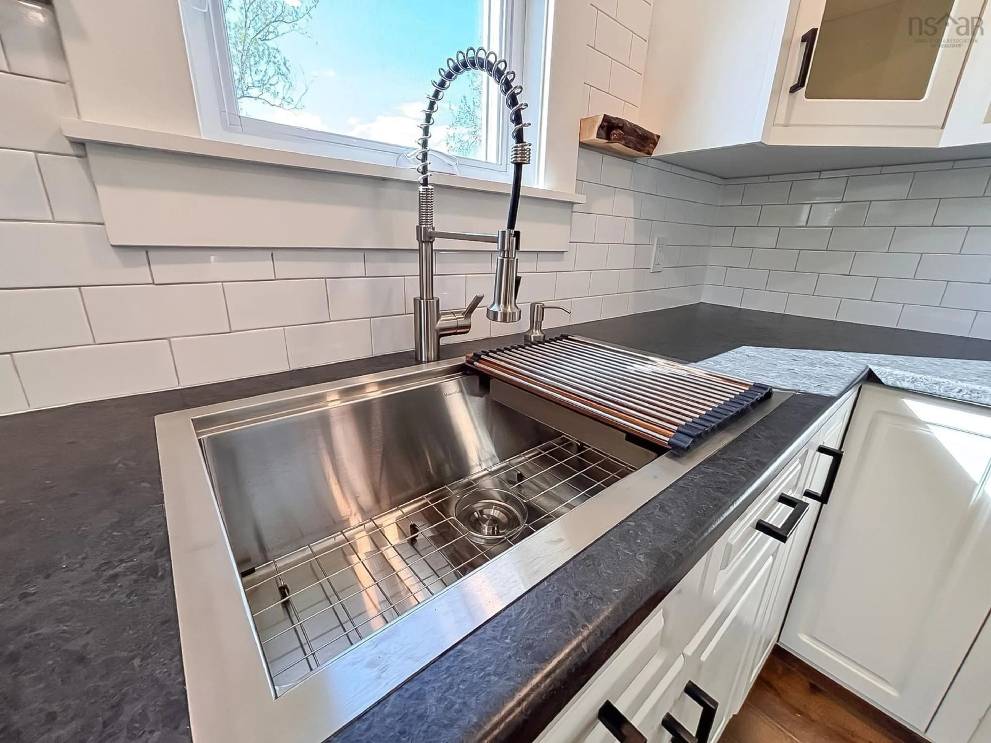 Contemporary kitchen, ceramic/tile floor for 67 Hirtle Rd, Maitland Nova Scotia B4V 6M2