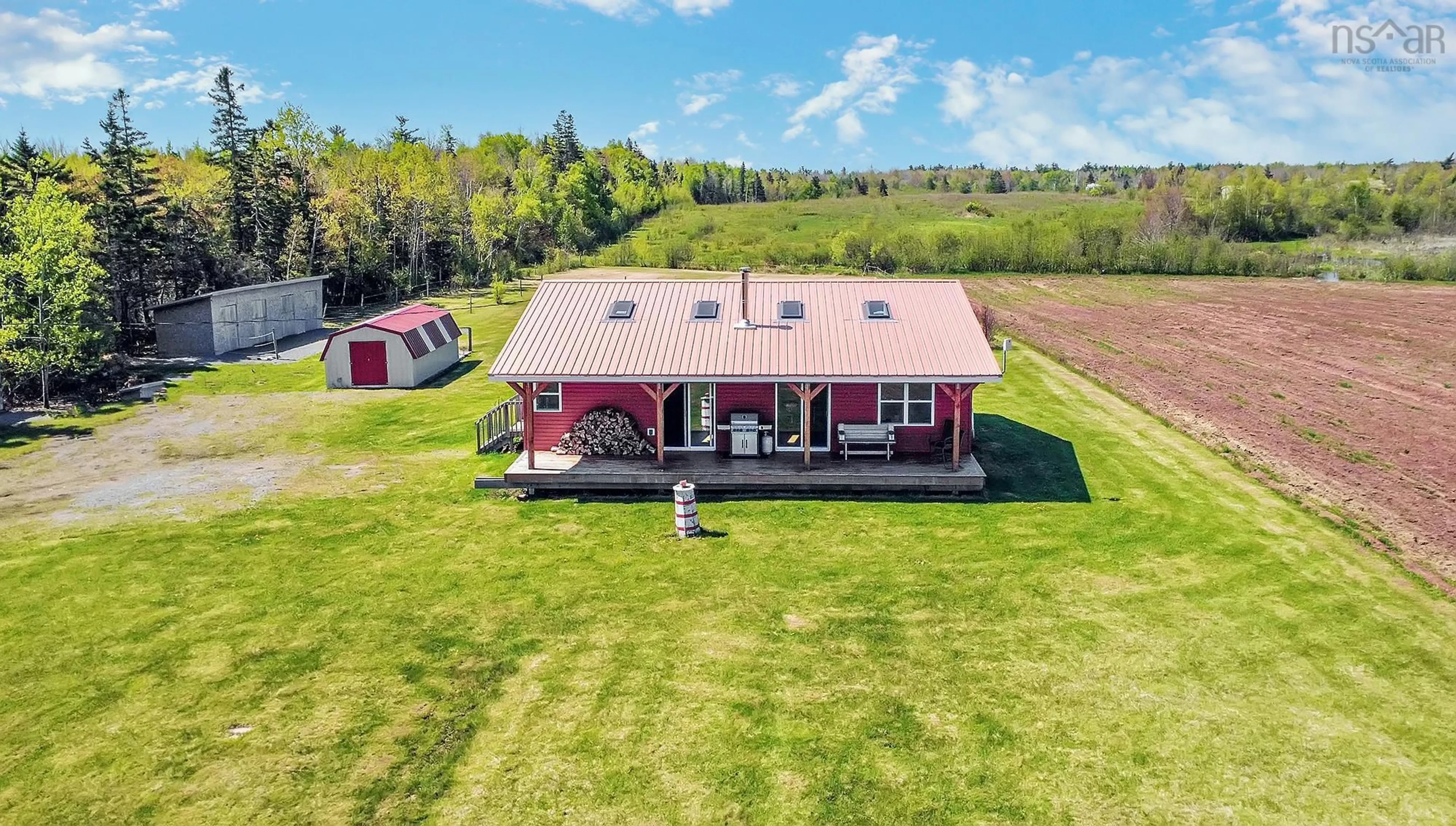A pic from outside/outdoor area/front of a property/back of a property/a pic from drone, unknown for 7840 Highway 366, Northport Nova Scotia B4H 3Y2