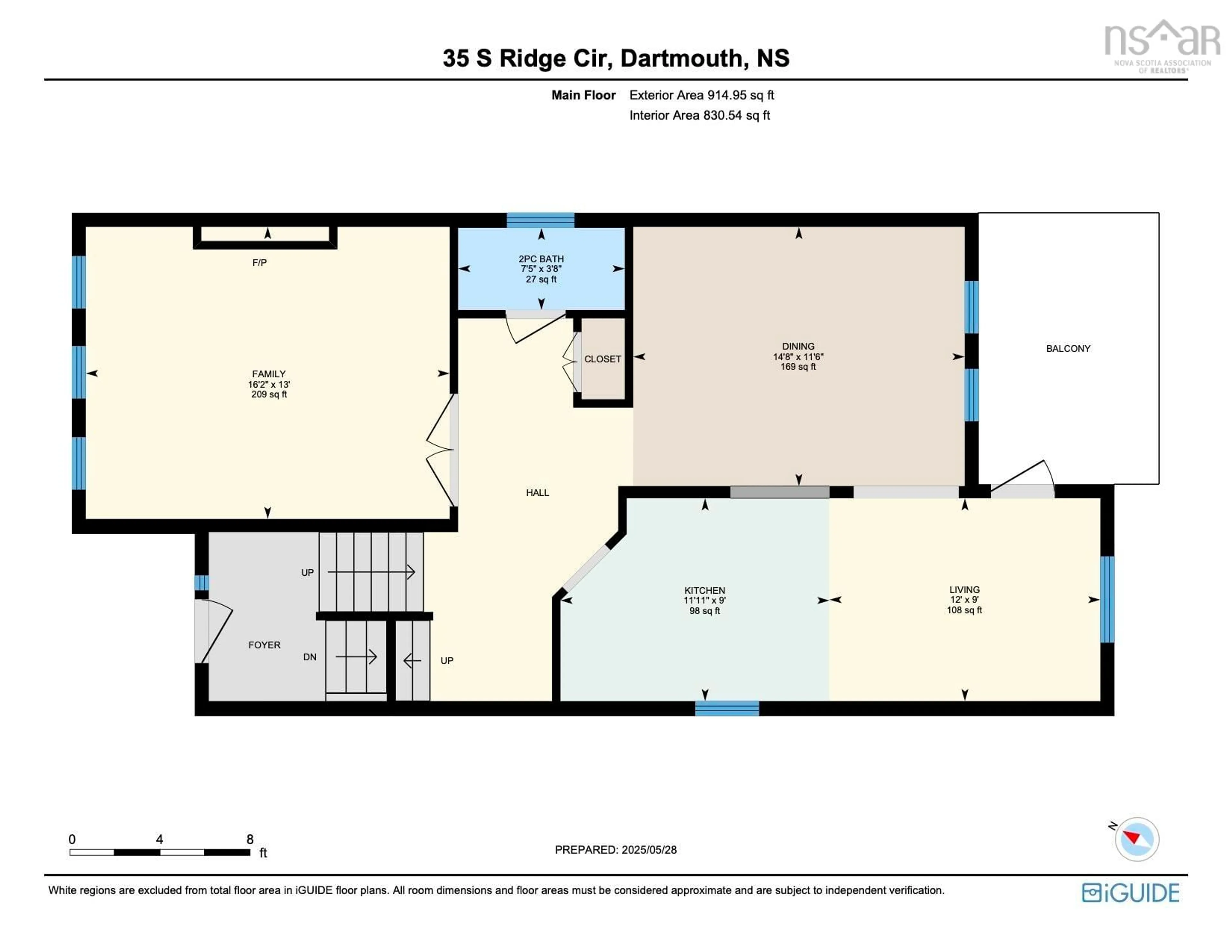 Floor plan for 35 South Ridge Cir, Dartmouth Nova Scotia B3A 4Z2