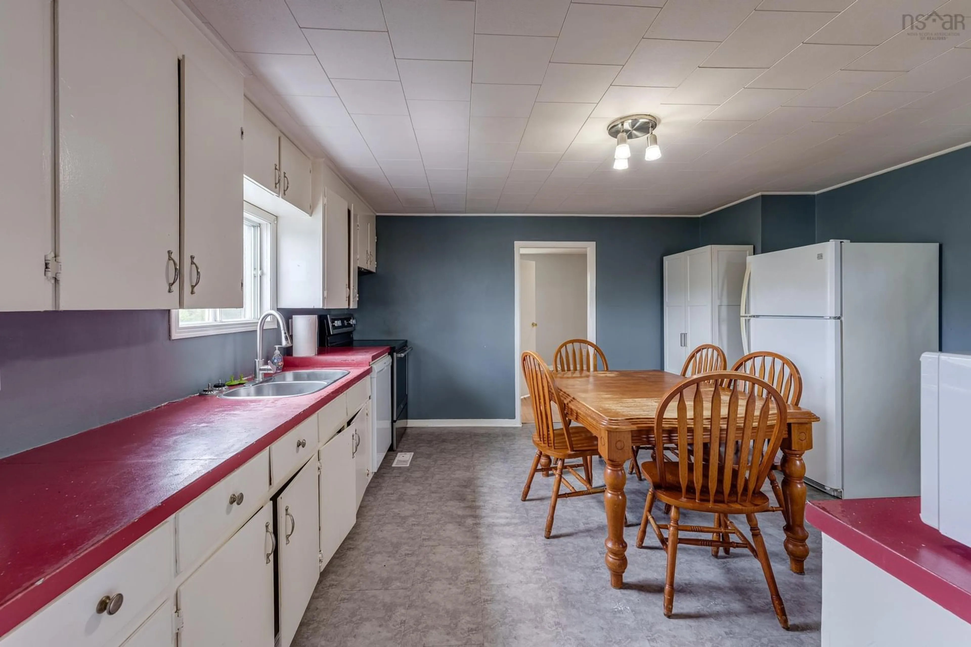 Standard kitchen, ceramic/tile floor for 7154 308 Hwy, Quinan Nova Scotia B0W 3M0