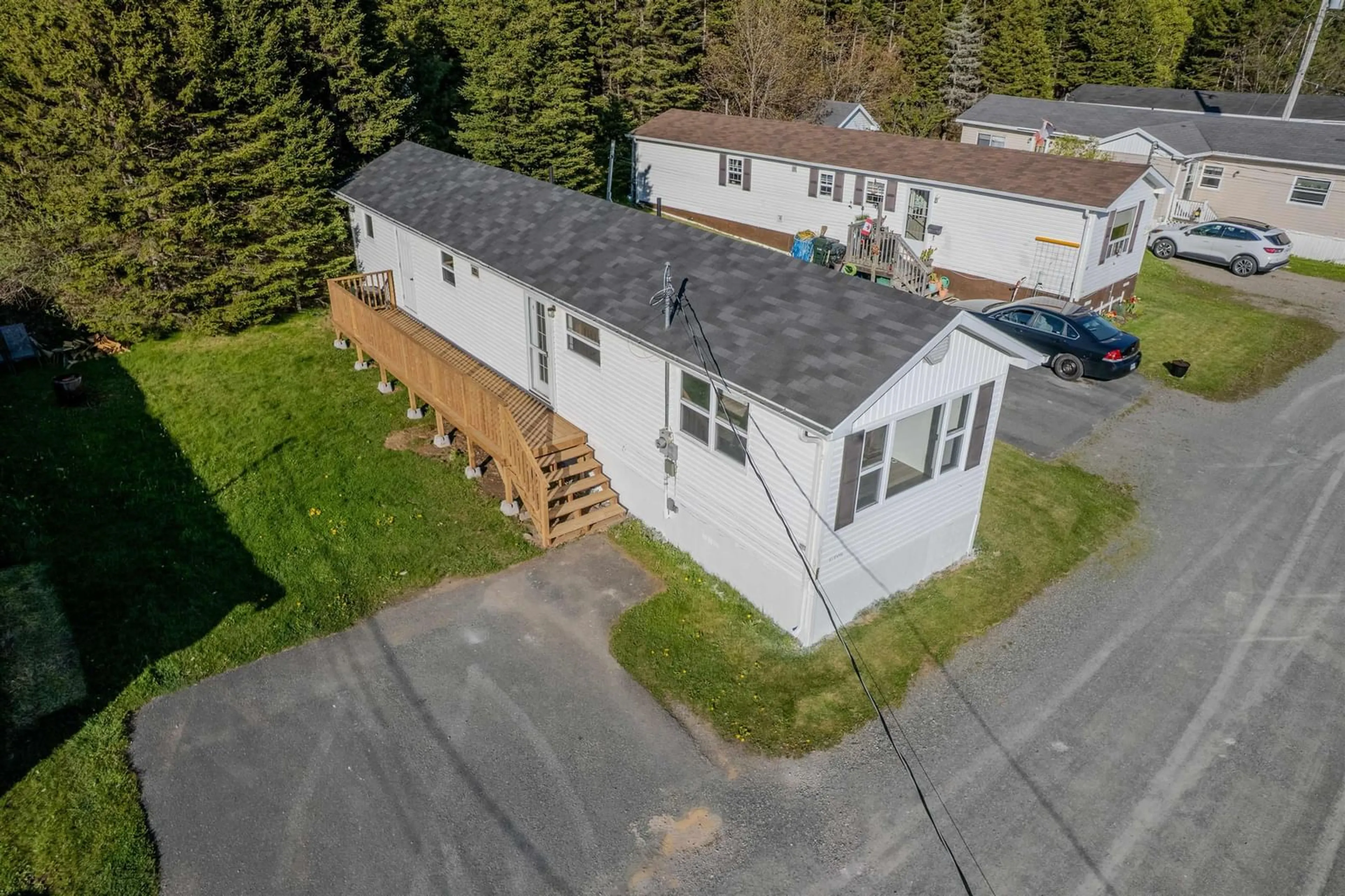 A pic from outside/outdoor area/front of a property/back of a property/a pic from drone, street for 61 Curry, Howie Centre Nova Scotia B1L 1G3