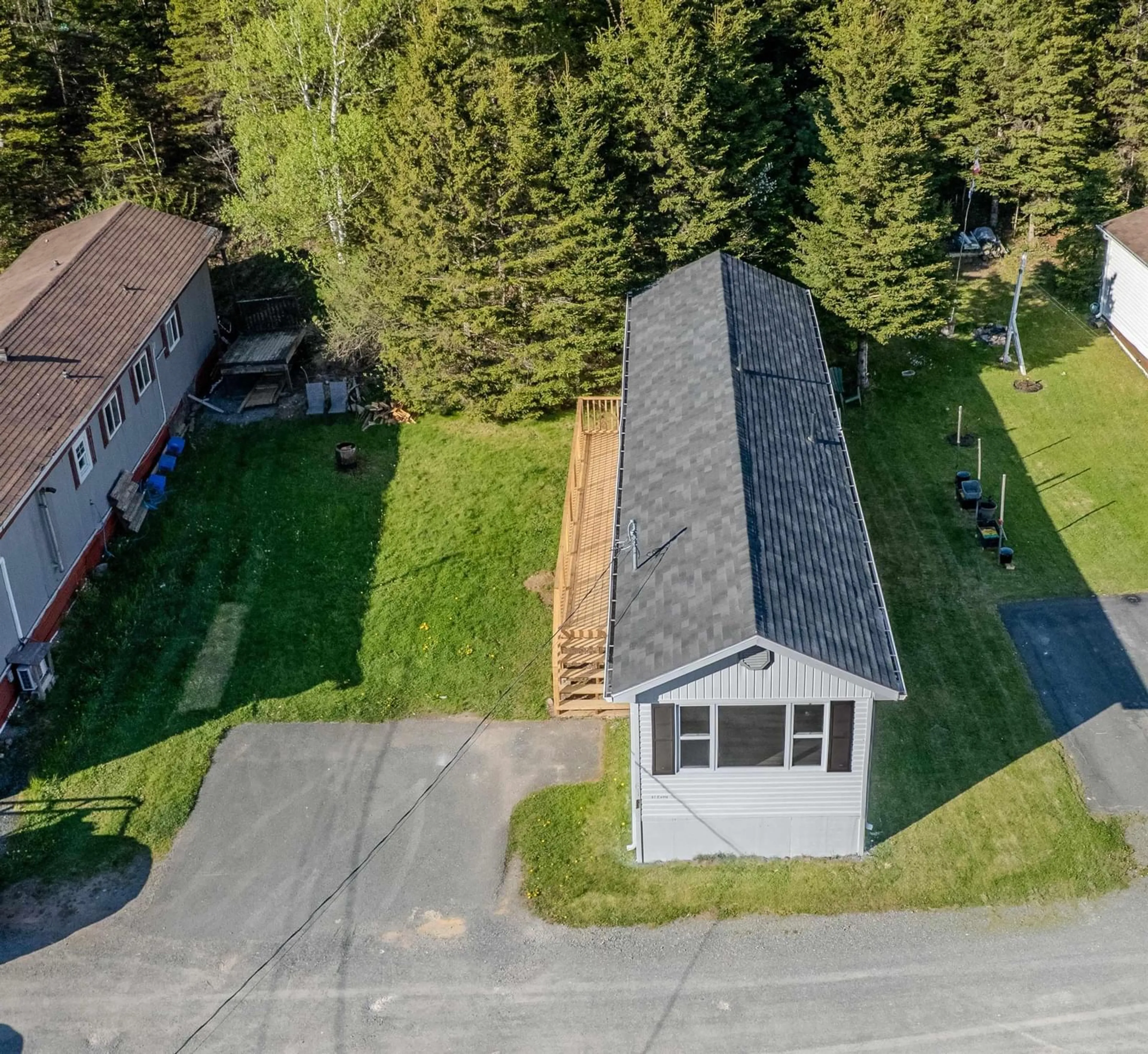A pic from outside/outdoor area/front of a property/back of a property/a pic from drone, street for 61 Curry, Howie Centre Nova Scotia B1L 1G3