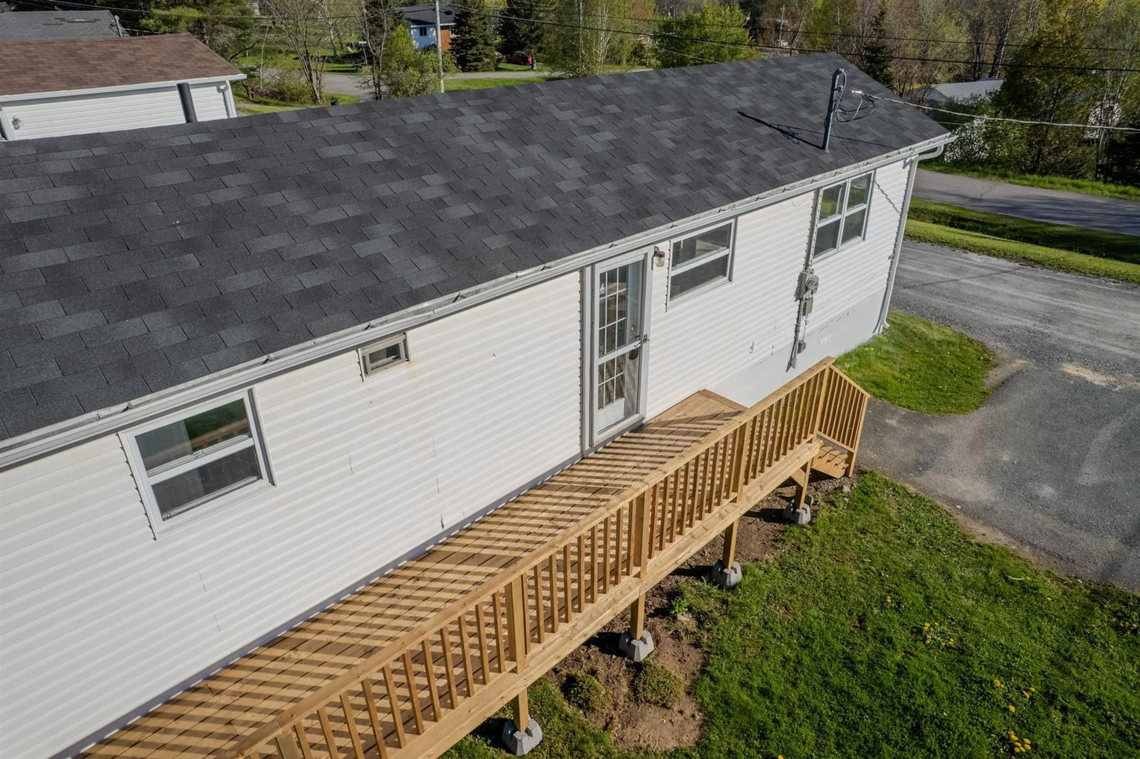 A pic from outside/outdoor area/front of a property/back of a property/a pic from drone, building for 61 Curry, Howie Centre Nova Scotia B1L 1G3