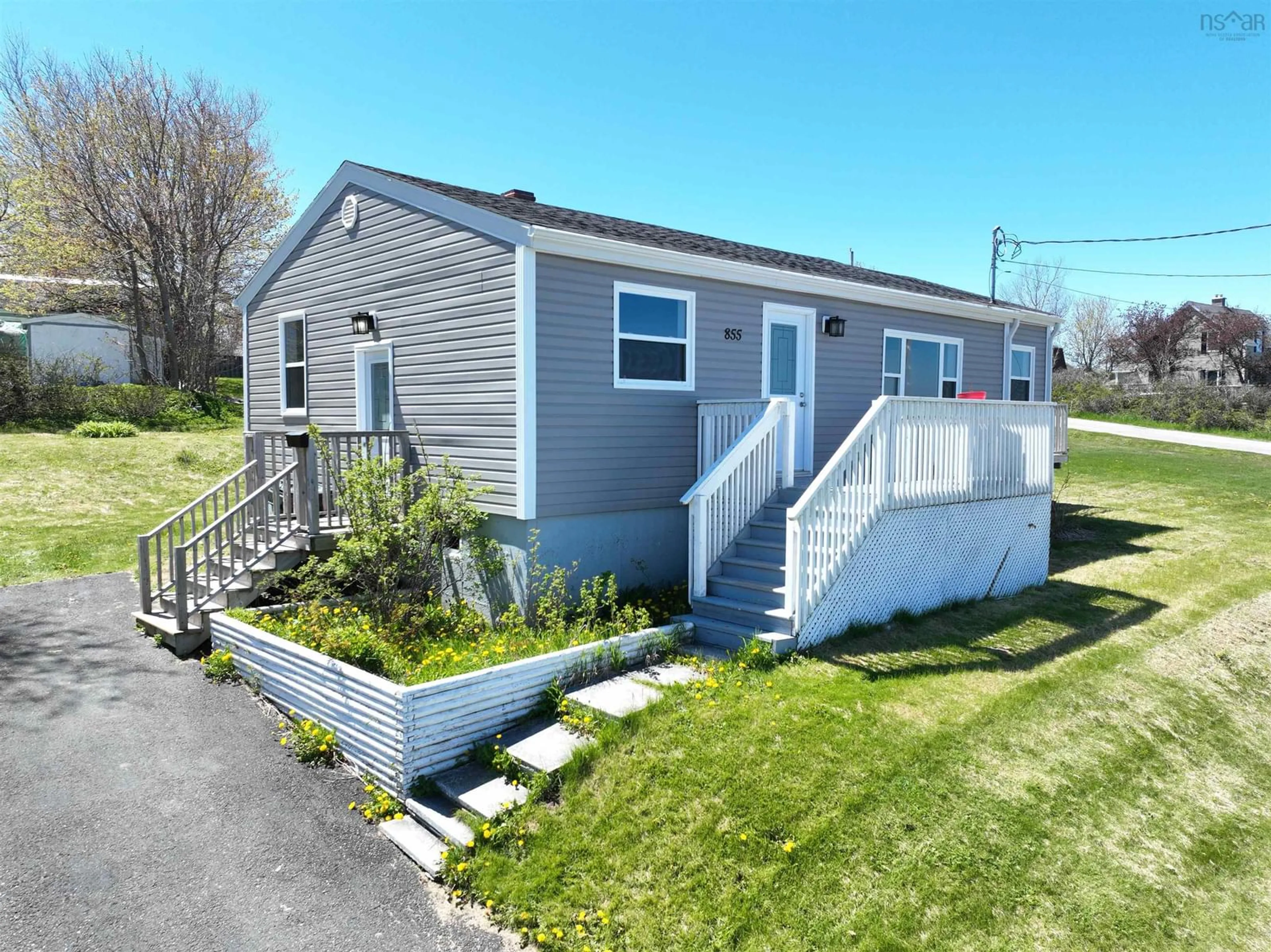 Home with vinyl exterior material, street for 855 Westmount Rd, Westmount Nova Scotia B1R 1C3