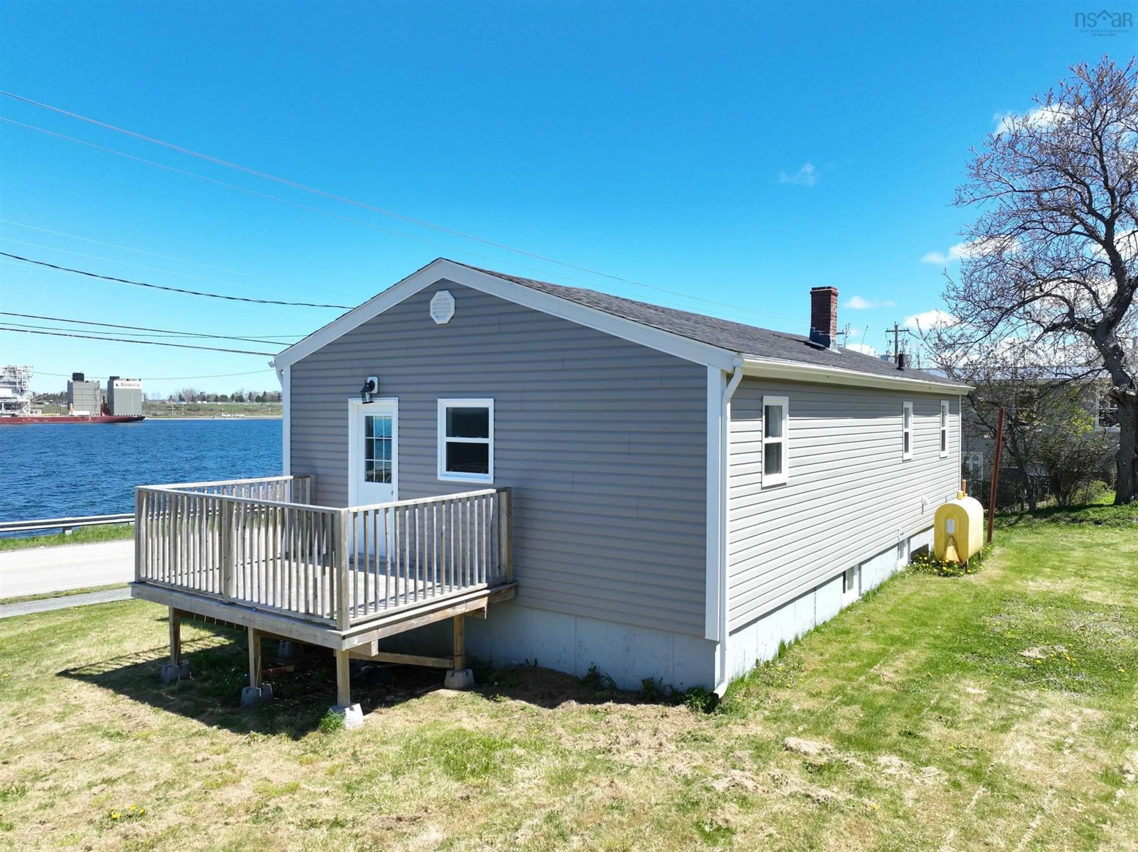 Home with vinyl exterior material, water/lake/river/ocean view for 855 Westmount Rd, Westmount Nova Scotia B1R 1C3