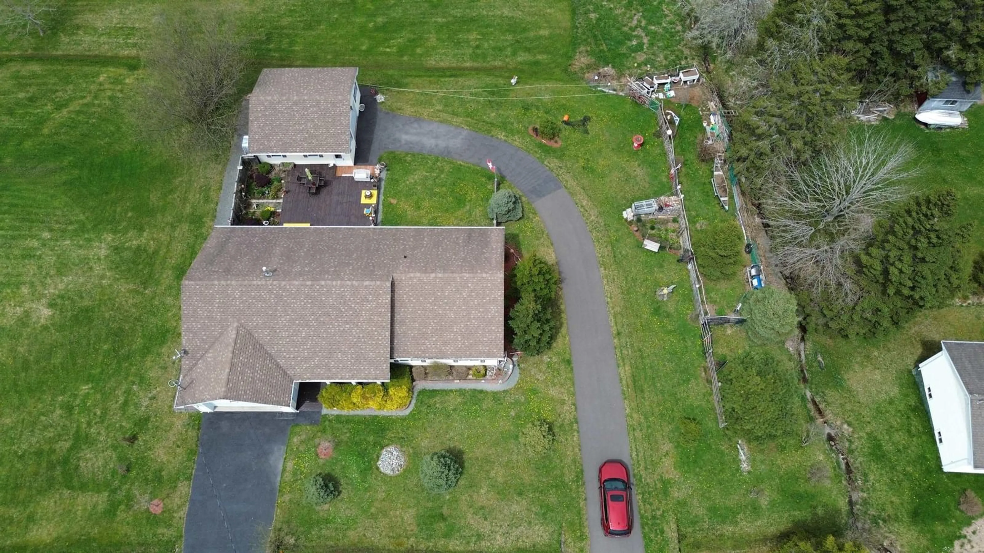 A pic from outside/outdoor area/front of a property/back of a property/a pic from drone, street for 28 Lakeview Dr, St. Peter's Nova Scotia B0E 3B0