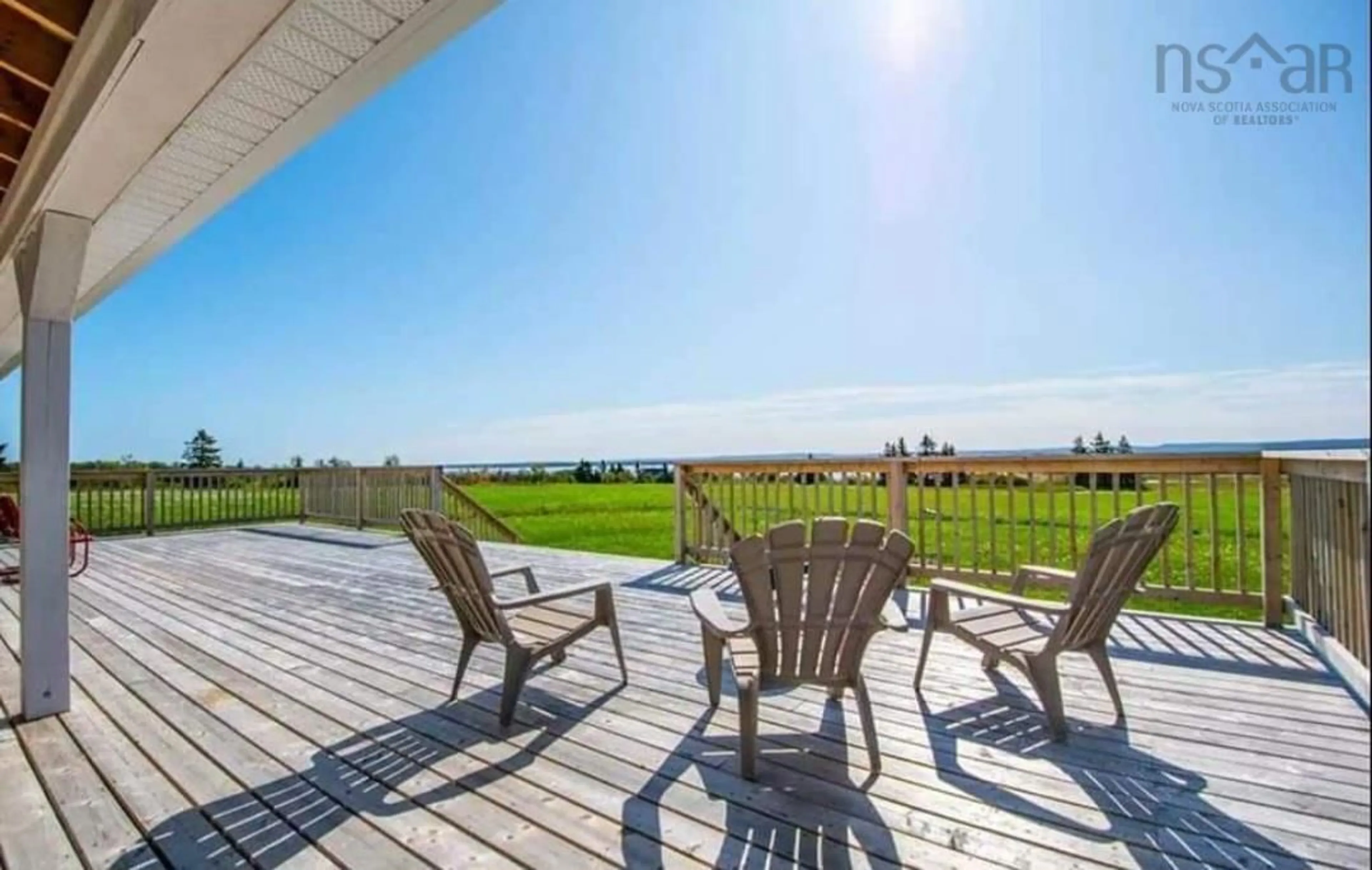Patio, water/lake/river/ocean view for 70 Saltwater Dr, Malagash Nova Scotia B0K 1E0