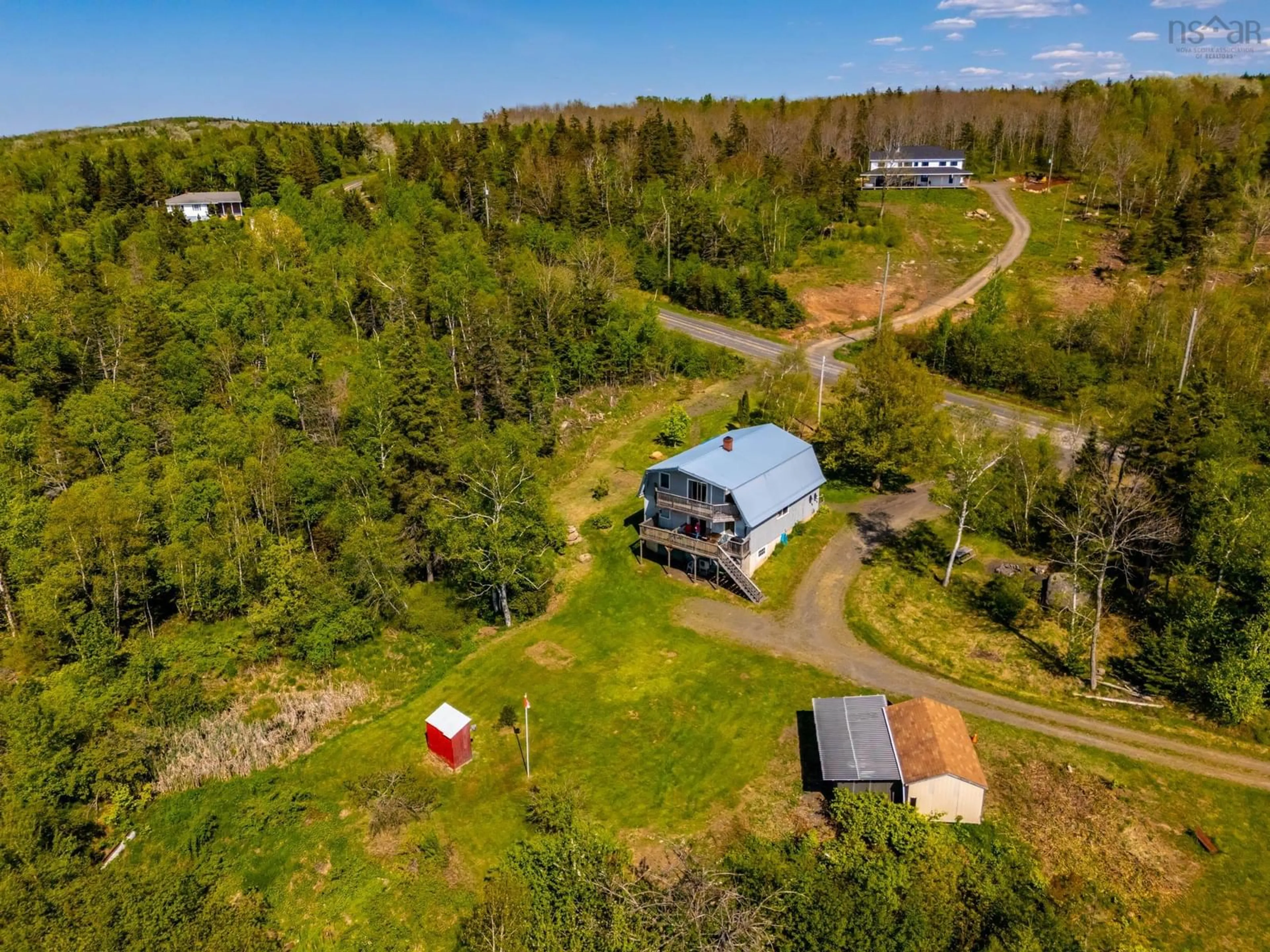 A pic from outside/outdoor area/front of a property/back of a property/a pic from drone, unknown for 115 Pickup Rd, Clementsport Nova Scotia B0S 1A0