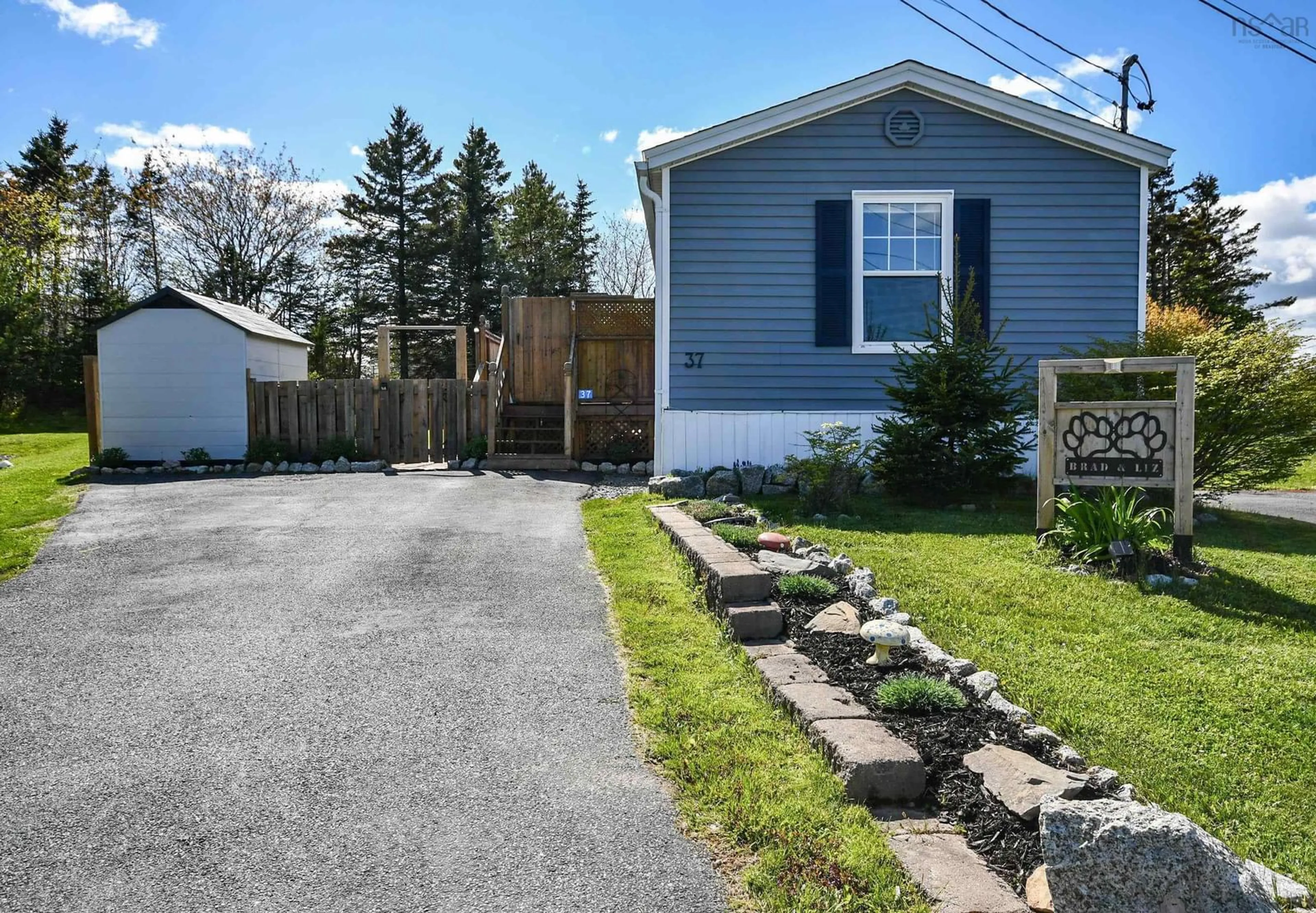 A pic from outside/outdoor area/front of a property/back of a property/a pic from drone, street for 37 Cedar Lane, Eastern Passage Nova Scotia B3G 1S7