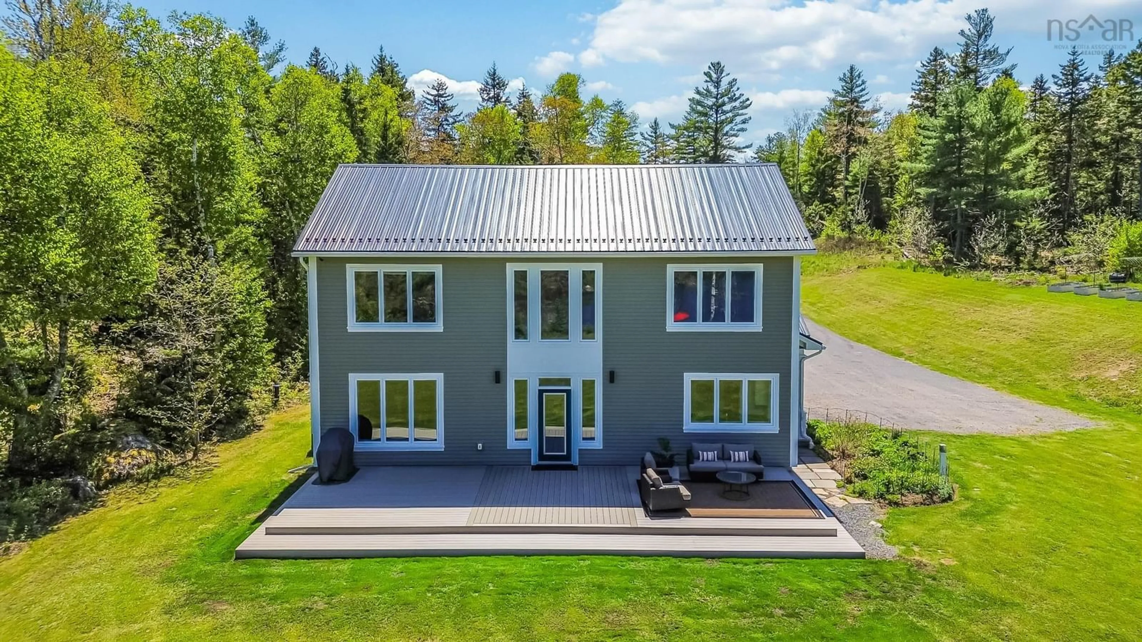 A pic from outside/outdoor area/front of a property/back of a property/a pic from drone, building for 672 Loon Lake Dr, Lake Paul Nova Scotia B0P 1C0