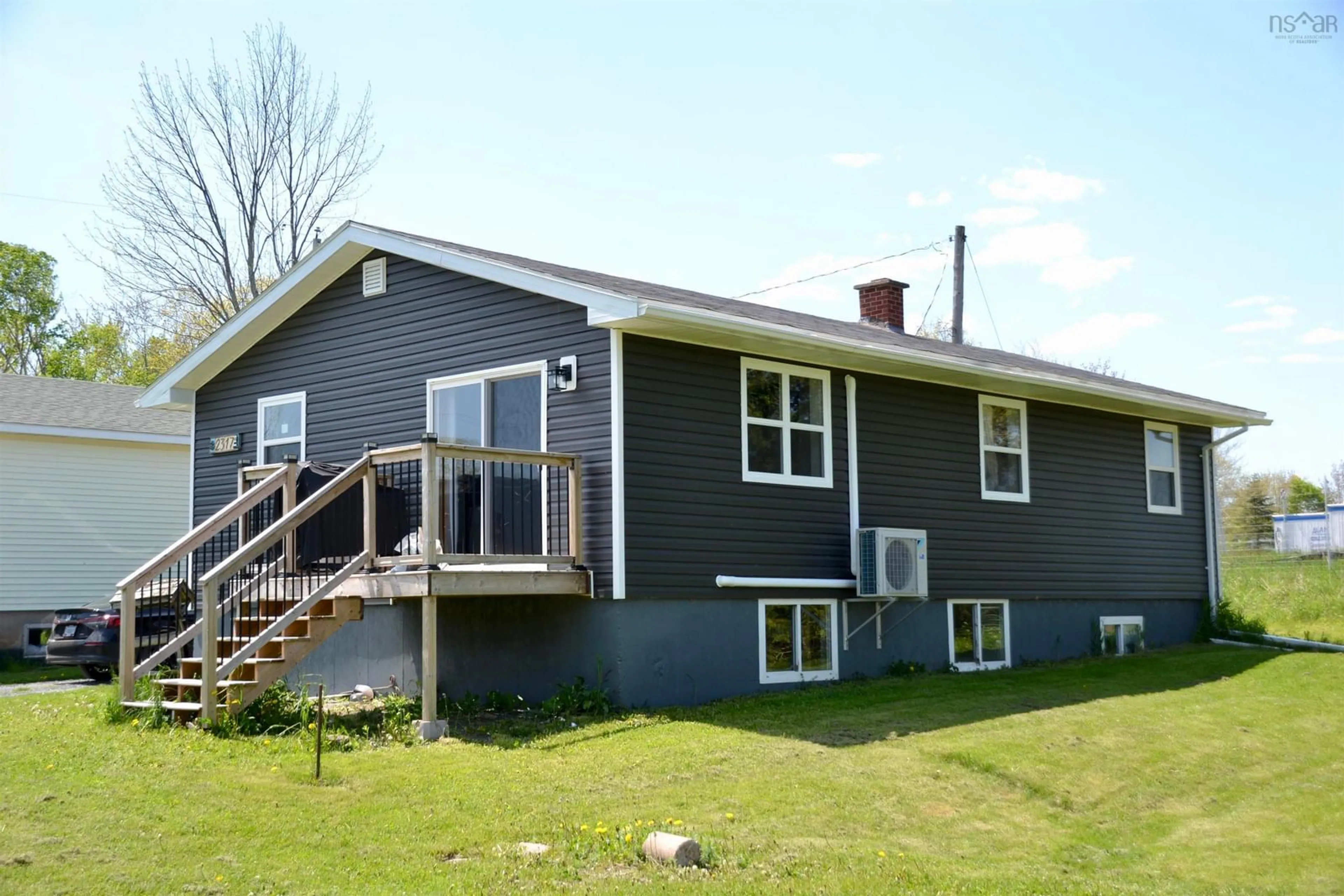 Home with vinyl exterior material, building for 2317 River Rd, Plymouth Nova Scotia B2H 5C5