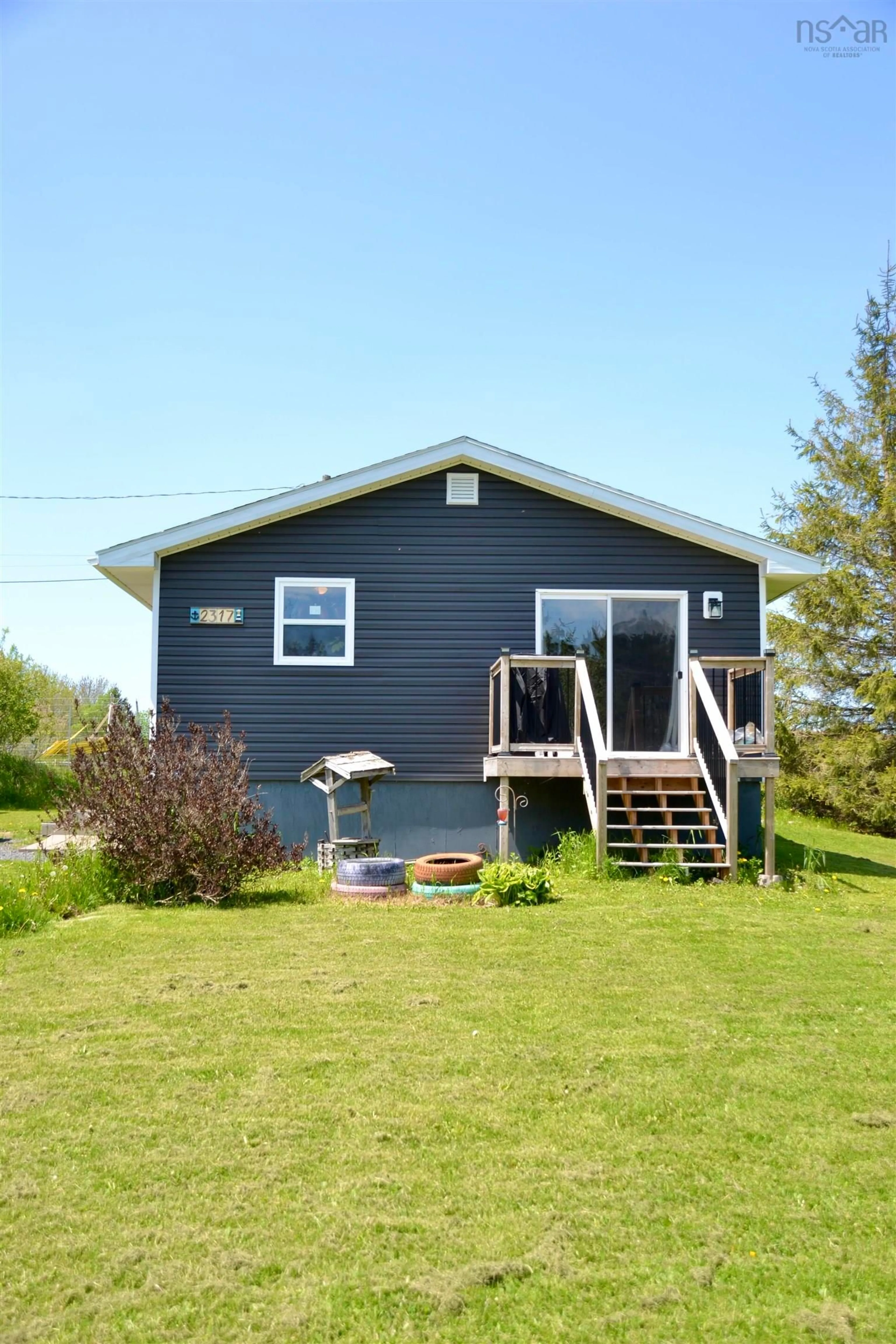 Home with vinyl exterior material, water/lake/river/ocean view for 2317 River Rd, Plymouth Nova Scotia B2H 5C5