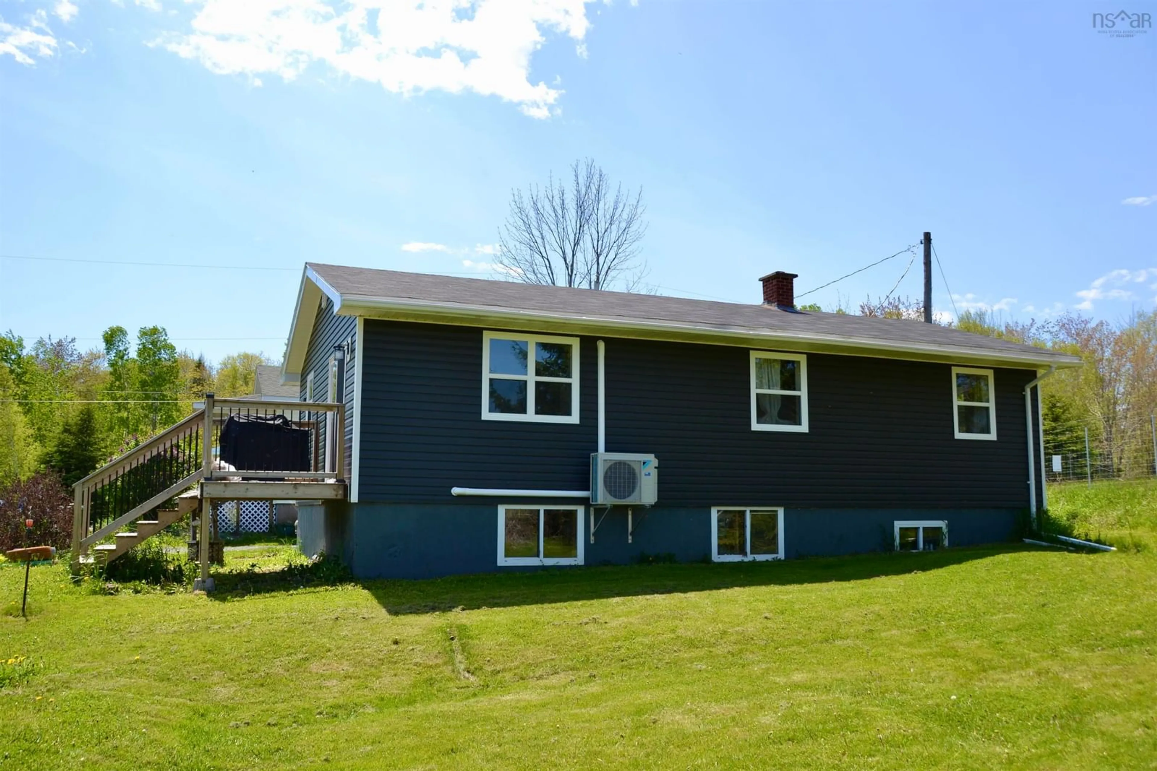Home with vinyl exterior material, street for 2317 River Rd, Plymouth Nova Scotia B2H 5C5