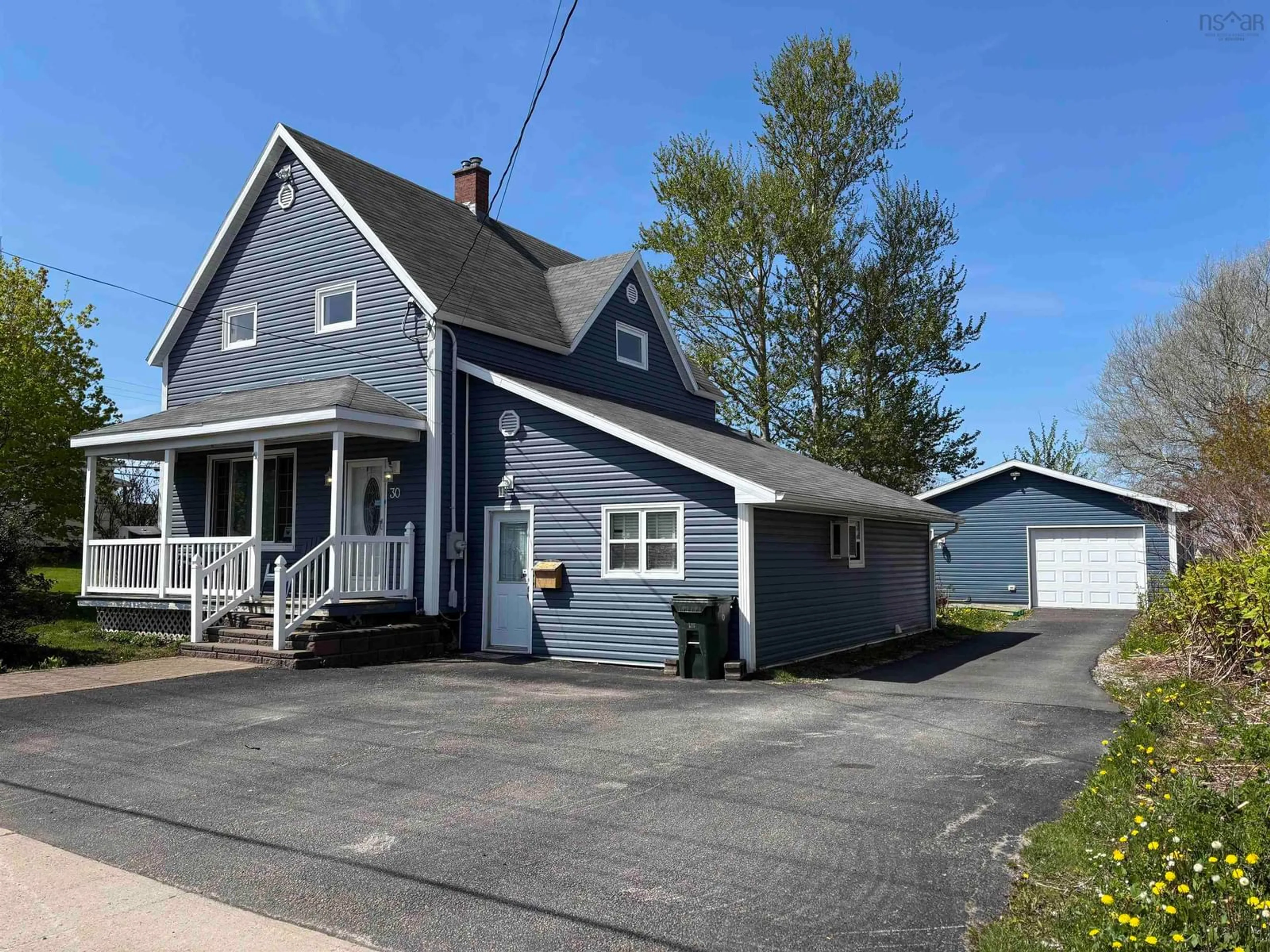 A pic from outside/outdoor area/front of a property/back of a property/a pic from drone, street for 30 Fraser Avenue, Sydney Mines Nova Scotia B1V 2B7