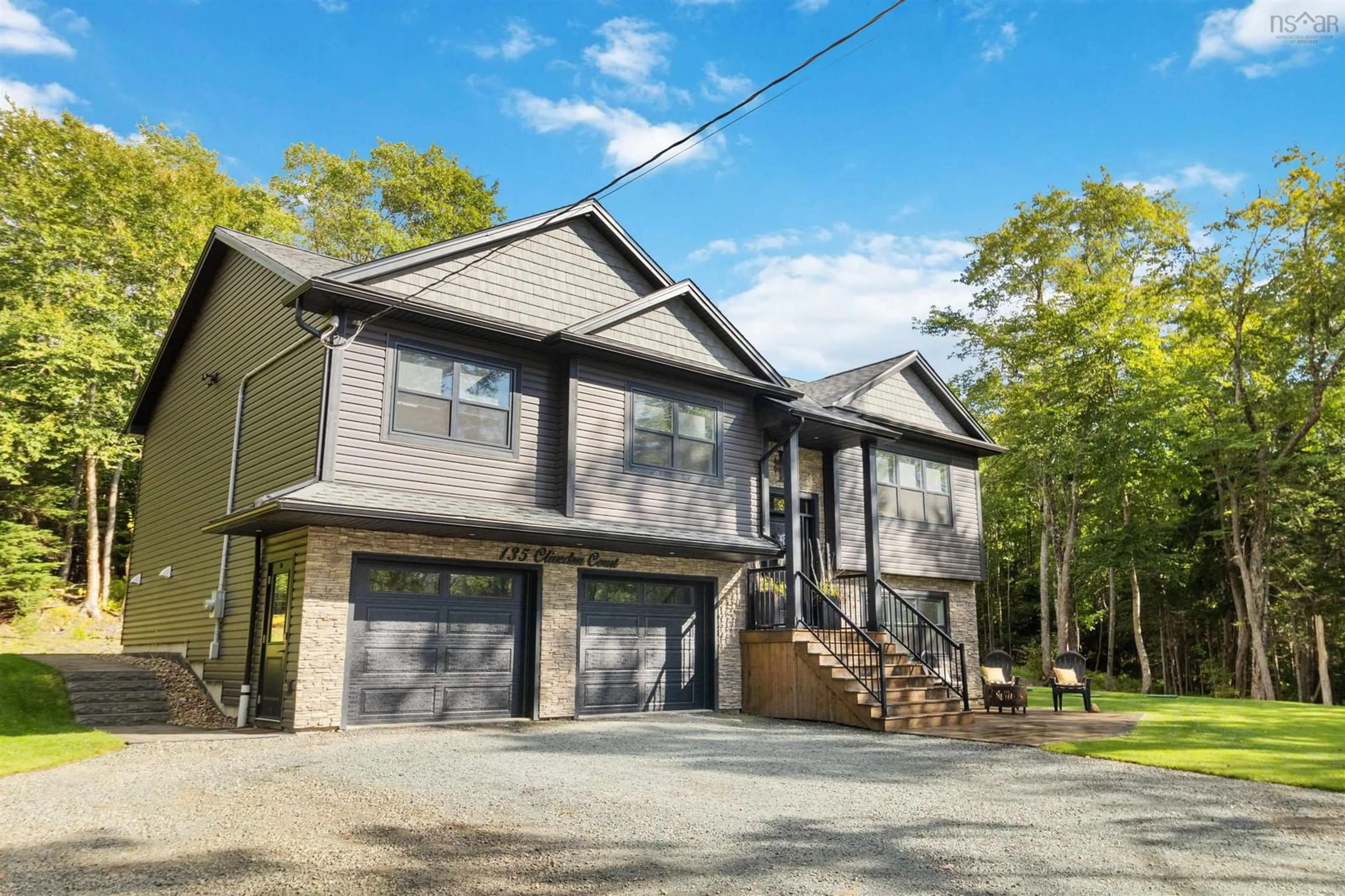 Home with vinyl exterior material, street for 135 Clivedon Crt, Fall River Nova Scotia B2T 0L5