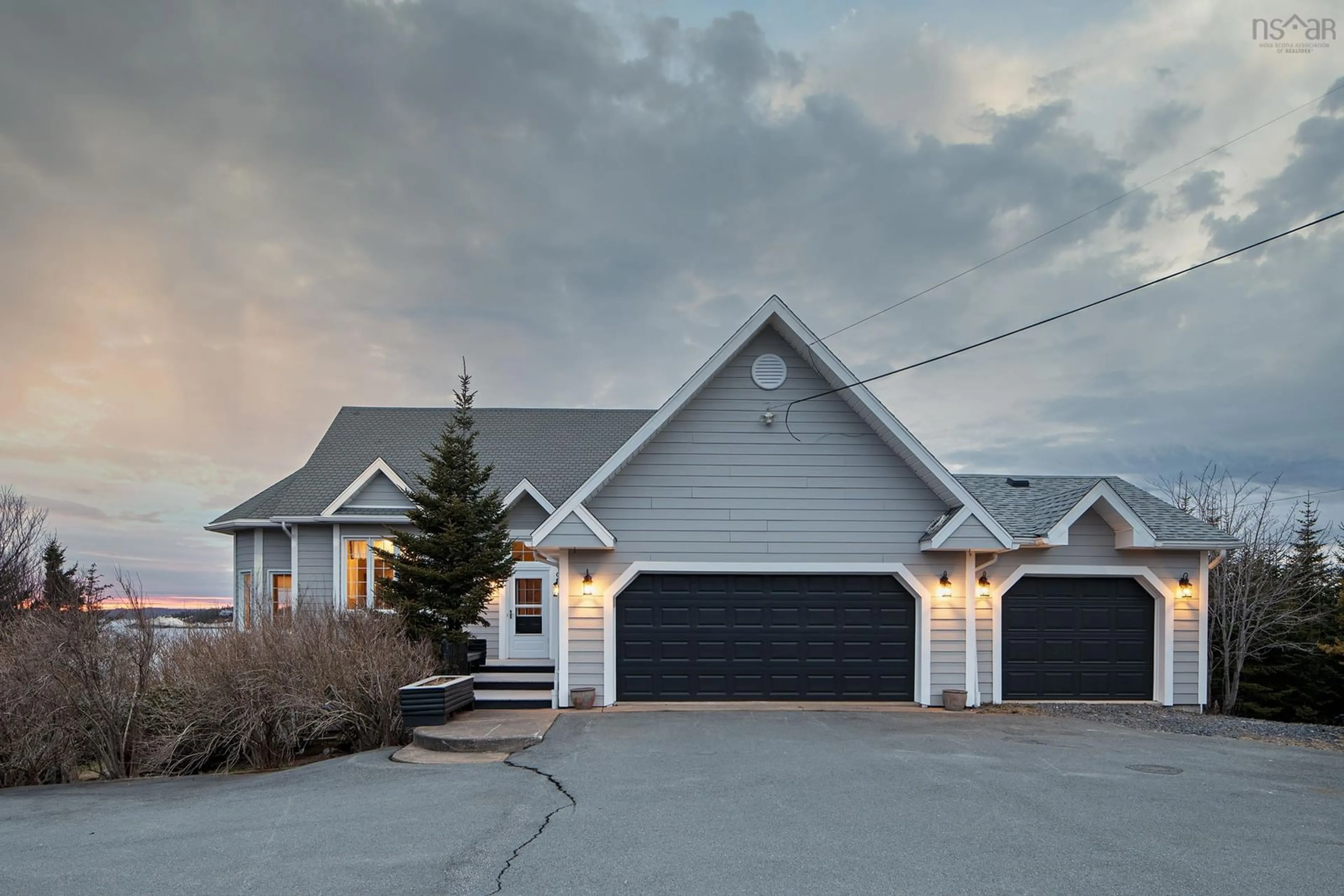 Home with vinyl exterior material, street for 79 Hages Lane, Prospect Nova Scotia B3T 2A4