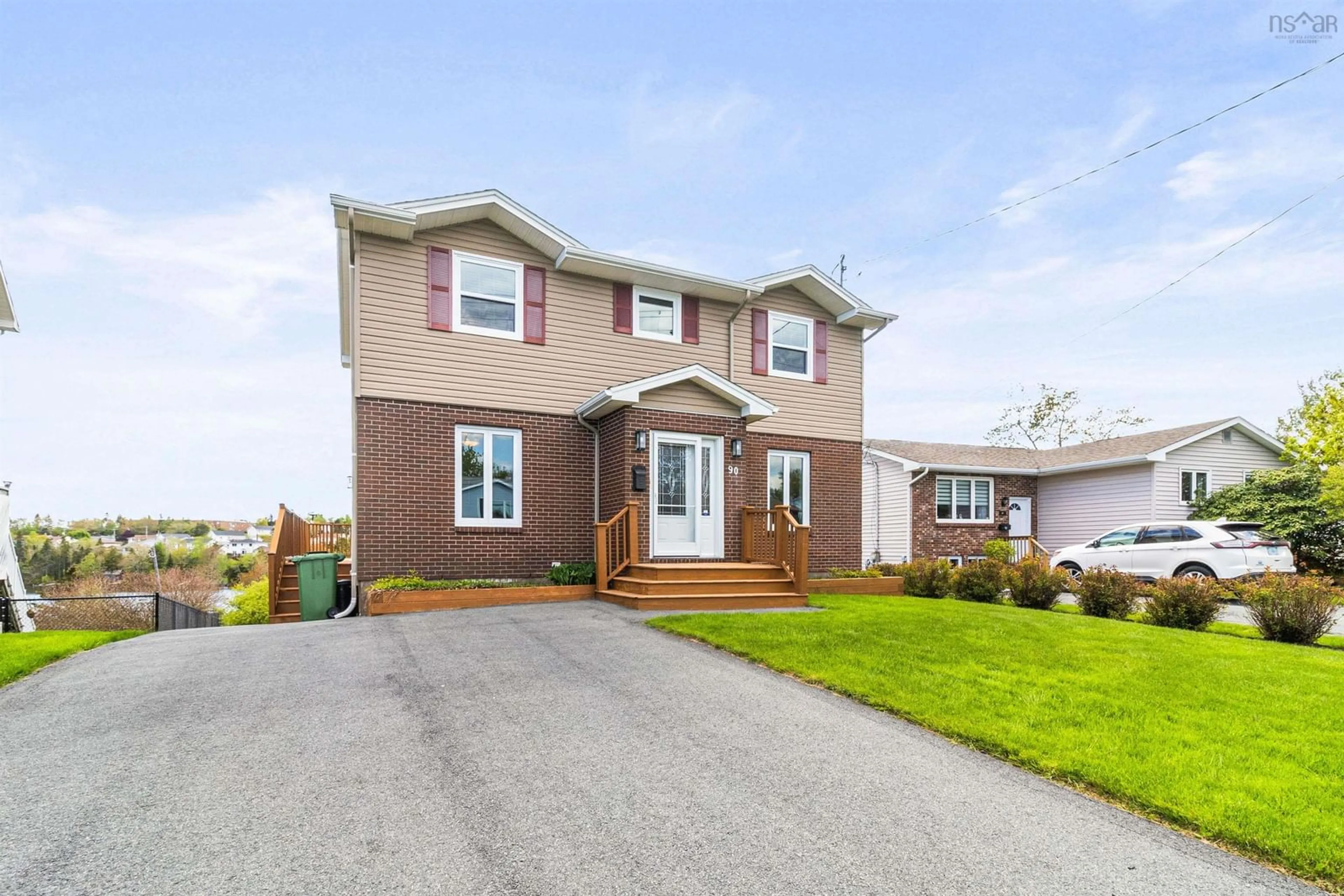 Home with vinyl exterior material, street for 90 La Pierre Crescent, Dartmouth Nova Scotia B2W 6C8