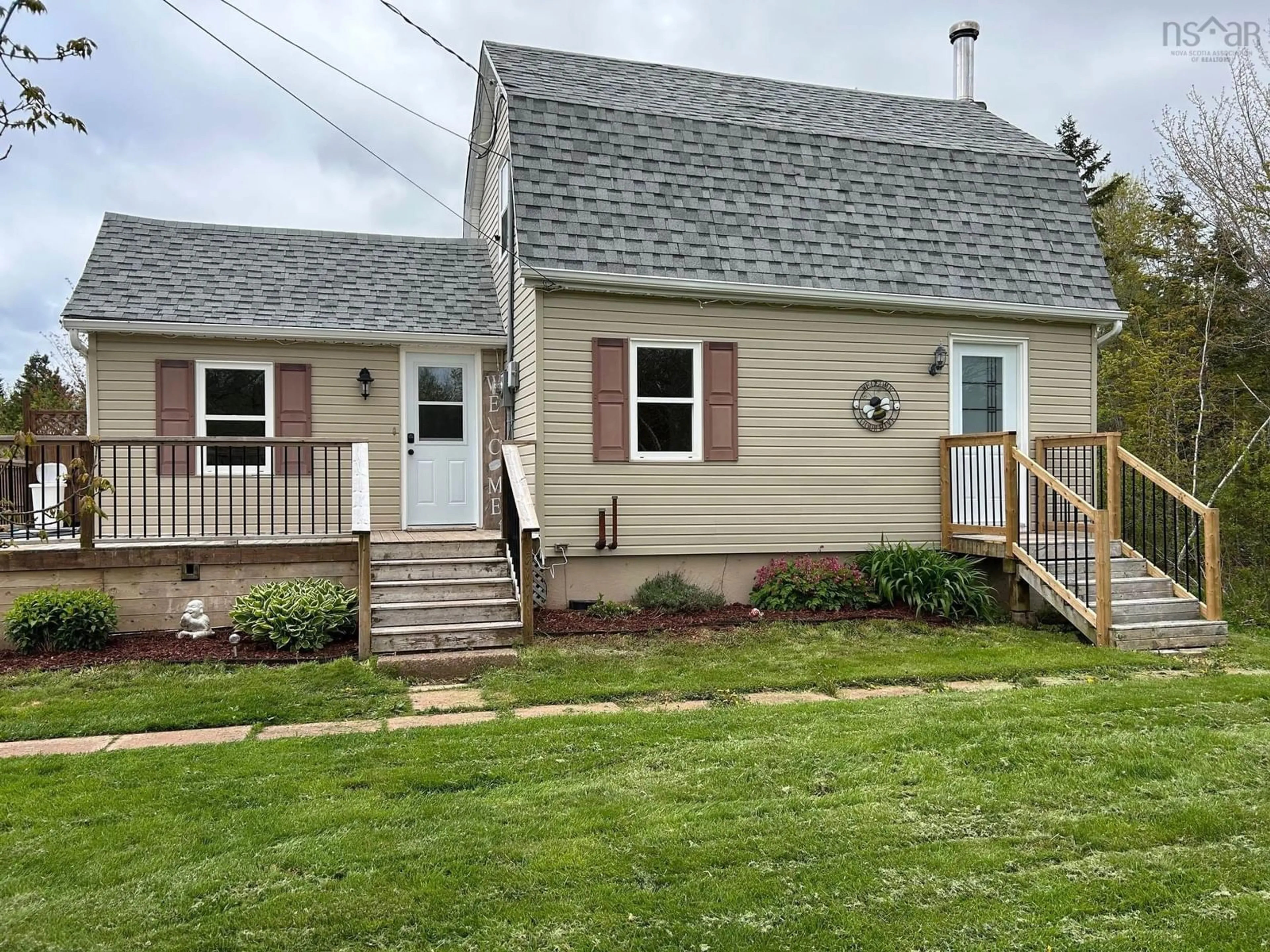 Home with vinyl exterior material, street for 757 Harmony Rd, Truro Nova Scotia B6L 3R1