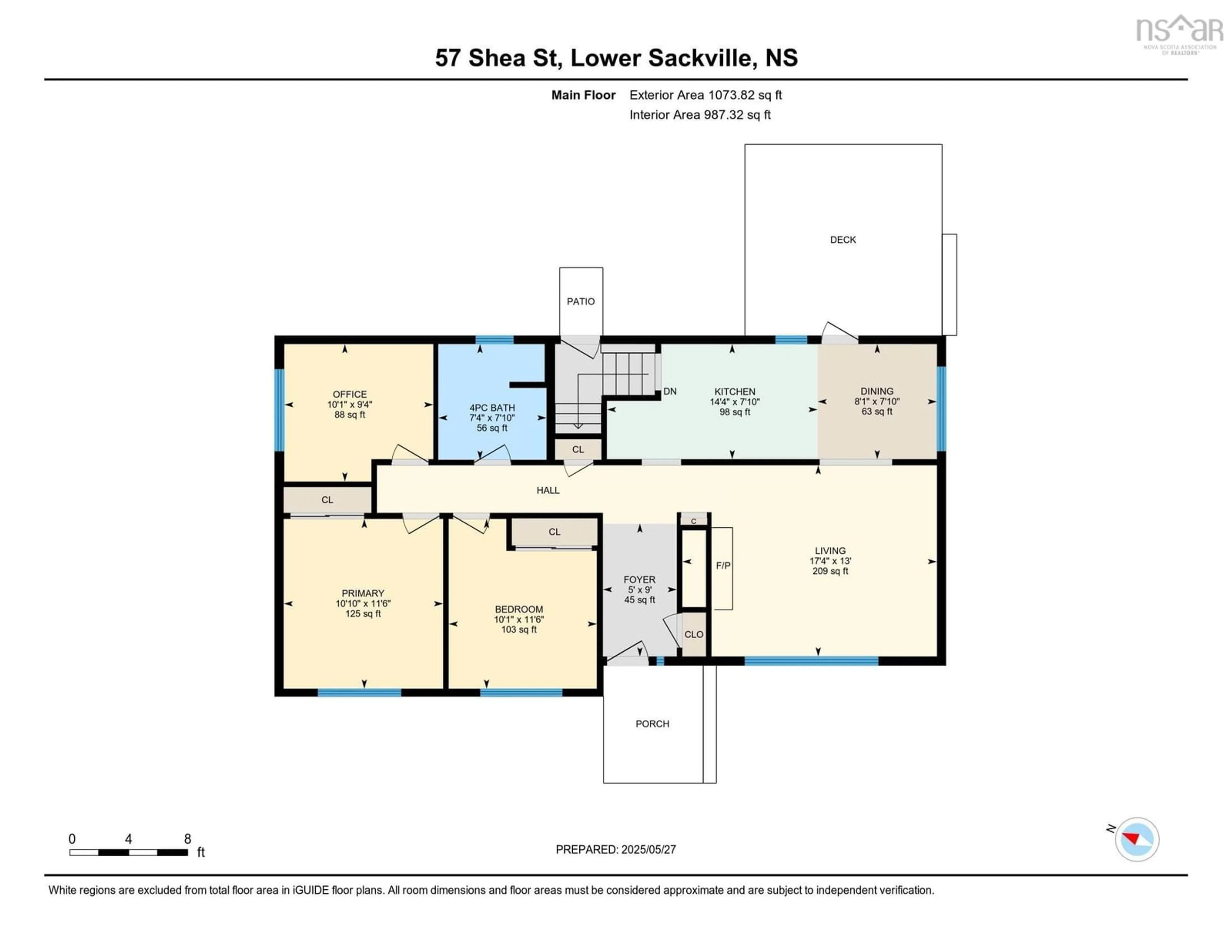 Floor plan for 57 Shea St, Lower Sackville Nova Scotia B4C 2B2
