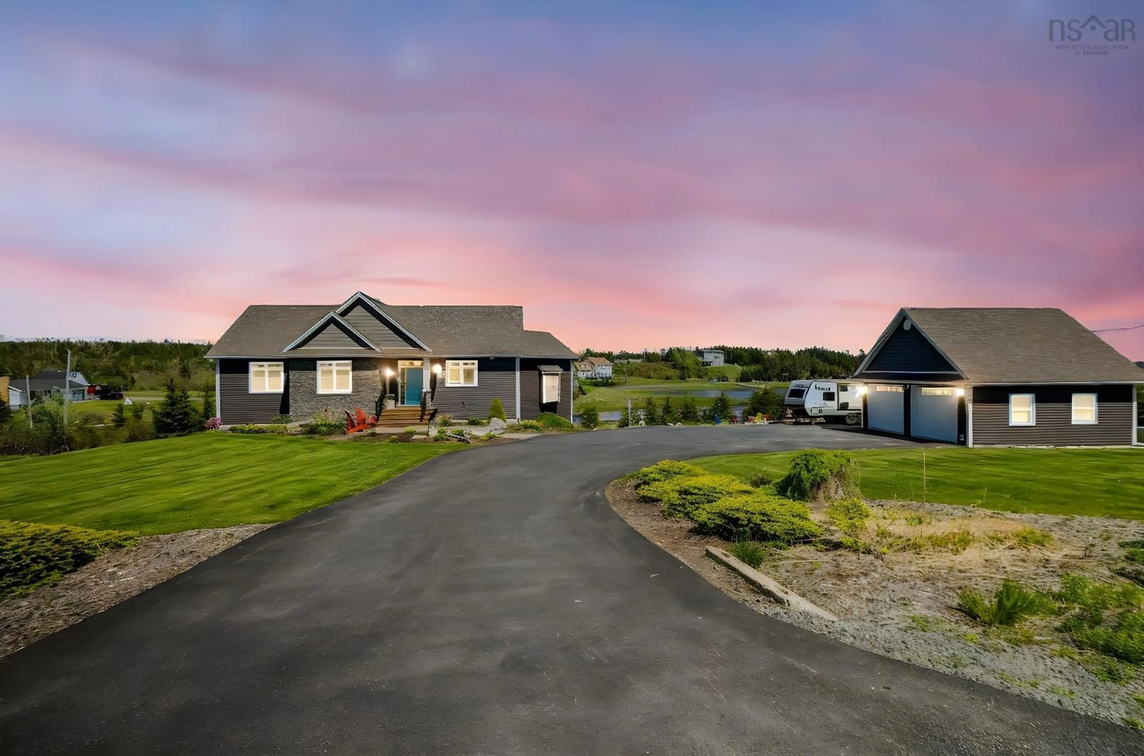A pic from outside/outdoor area/front of a property/back of a property/a pic from drone, unknown for 124 Spruce Crt, Three Fathom Harbour Nova Scotia B0J 2L0