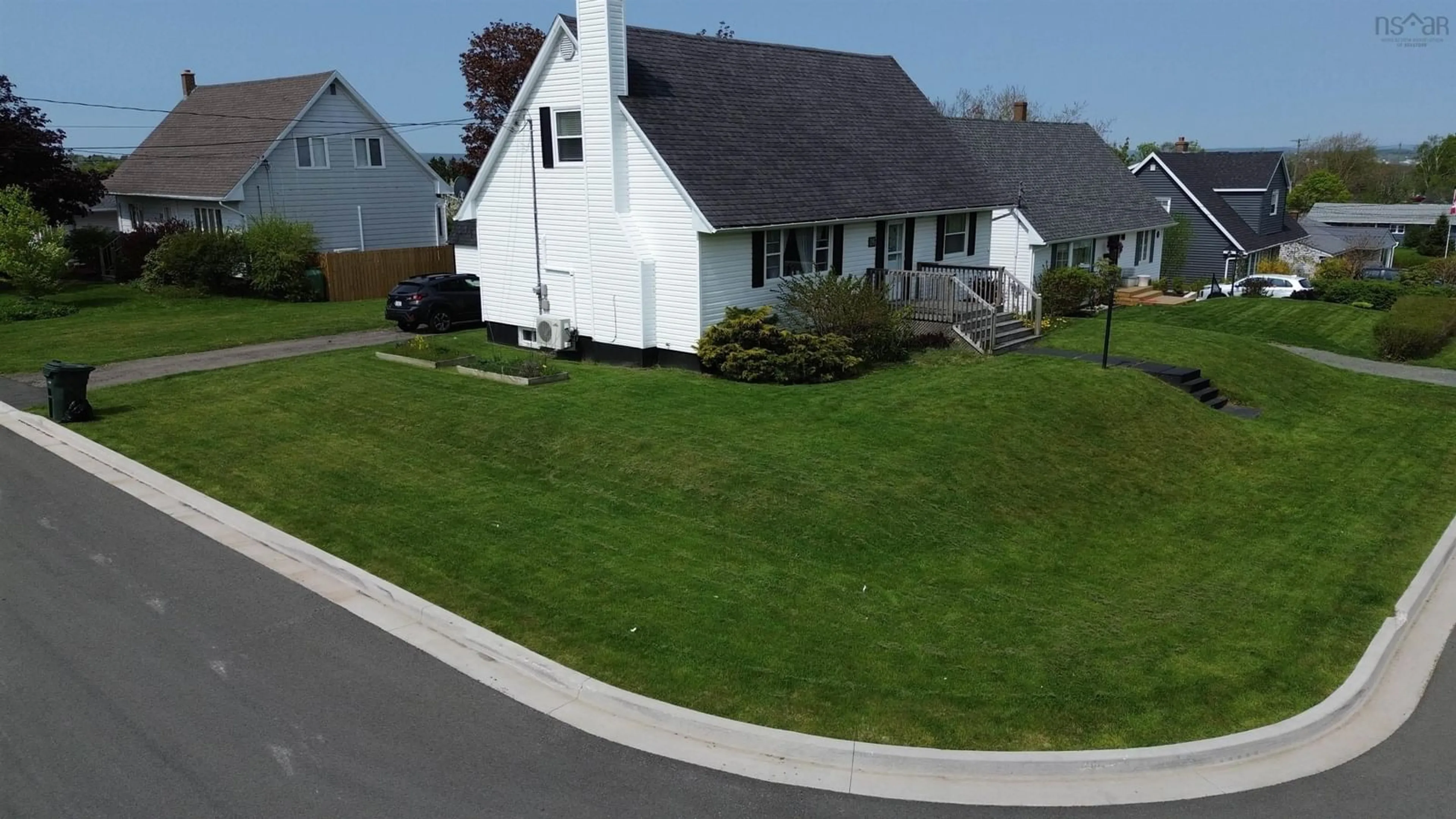 A pic from outside/outdoor area/front of a property/back of a property/a pic from drone, street for 26 Dalhousie Dr, Sydney Nova Scotia B1P 3Y2