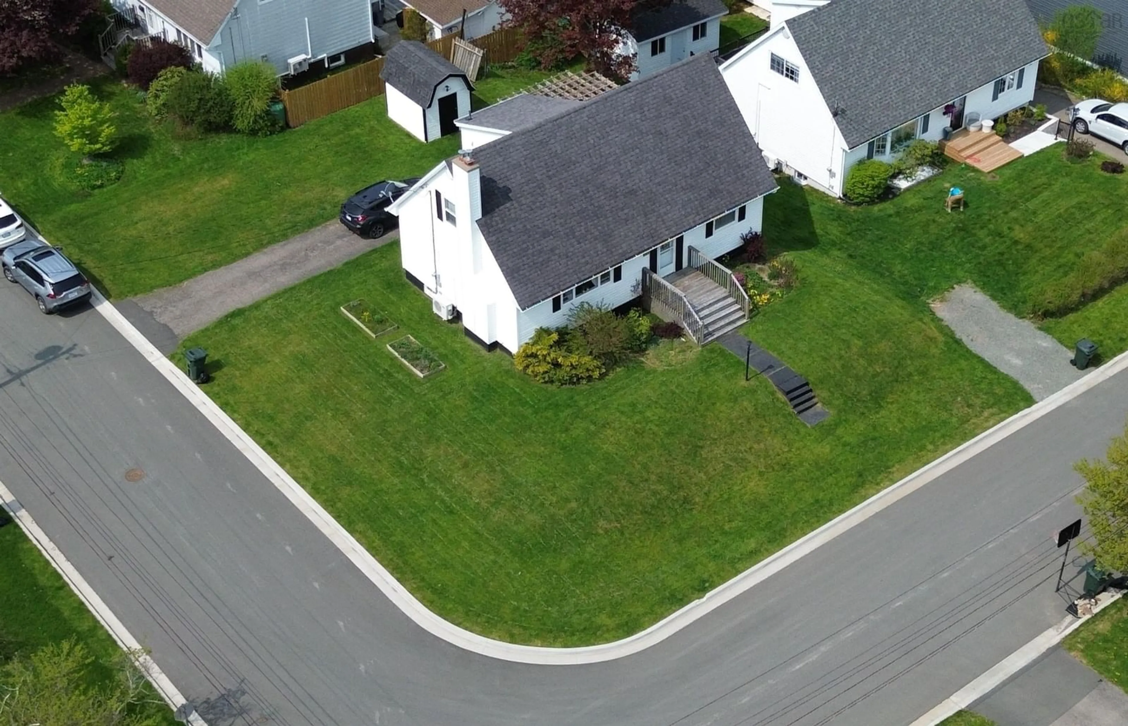 A pic from outside/outdoor area/front of a property/back of a property/a pic from drone, street for 26 Dalhousie Dr, Sydney Nova Scotia B1P 3Y2