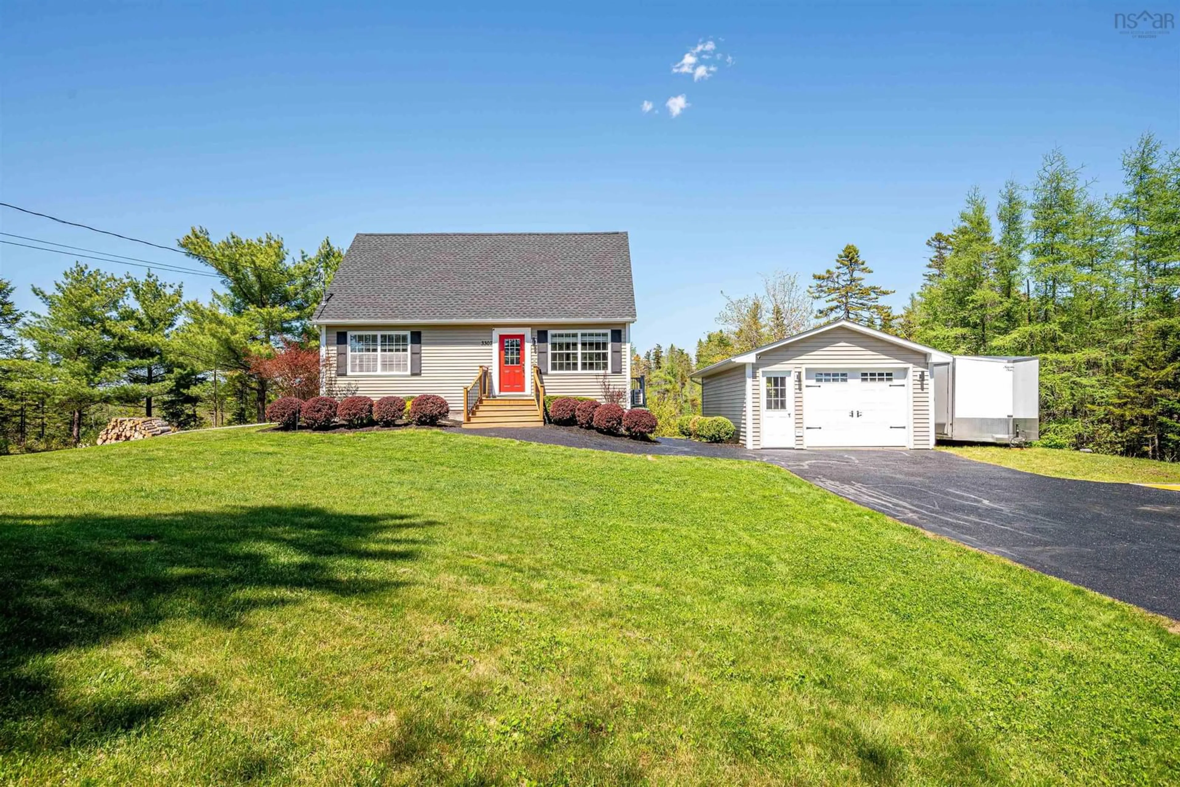 Home with vinyl exterior material, street for 3307 Sackville Dr, Upper Sackville Nova Scotia B4E 3C5
