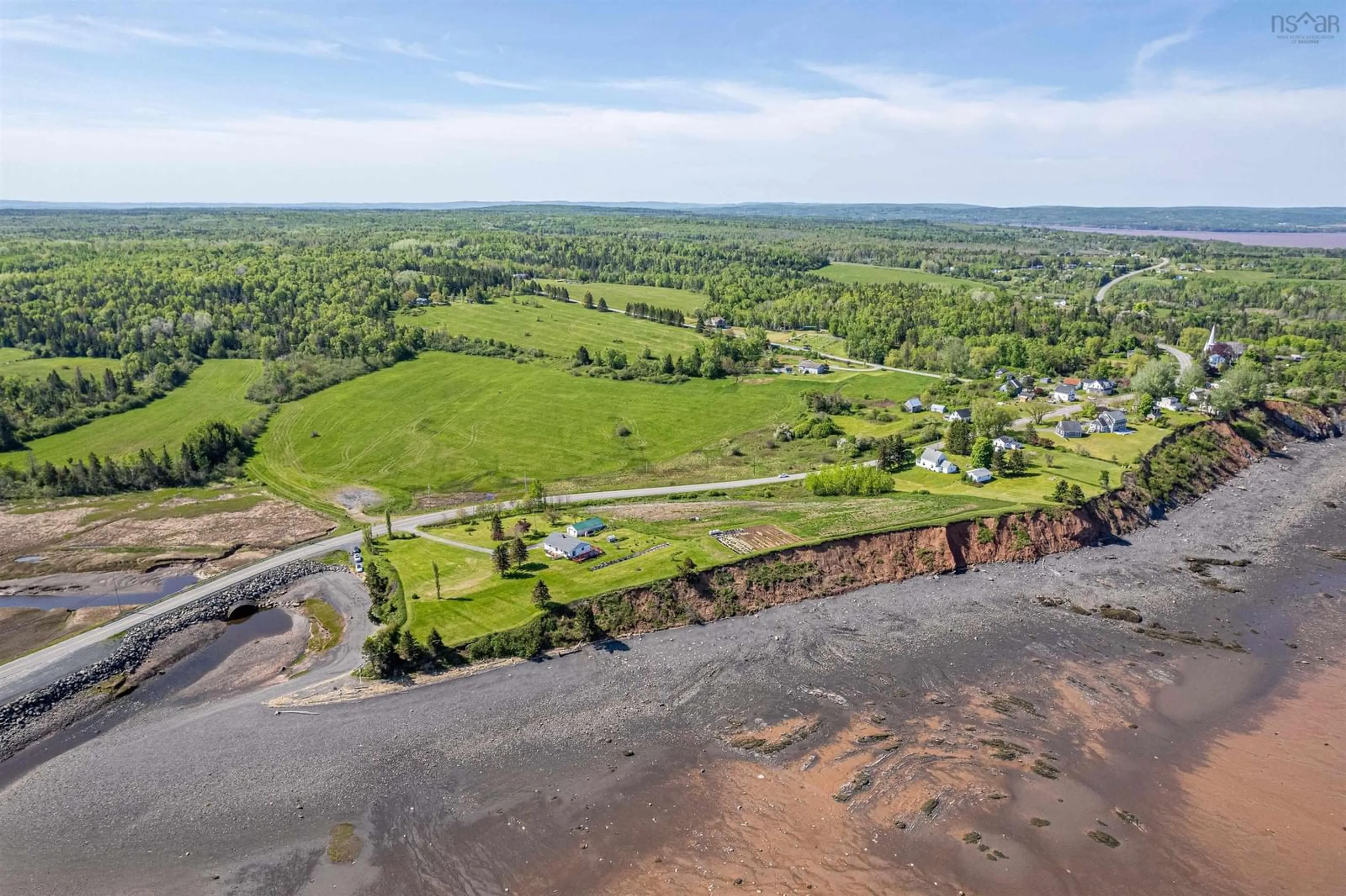 A pic from outside/outdoor area/front of a property/back of a property/a pic from drone, unknown for 6439 Highway 215, Cheverie Nova Scotia B0N 1G0