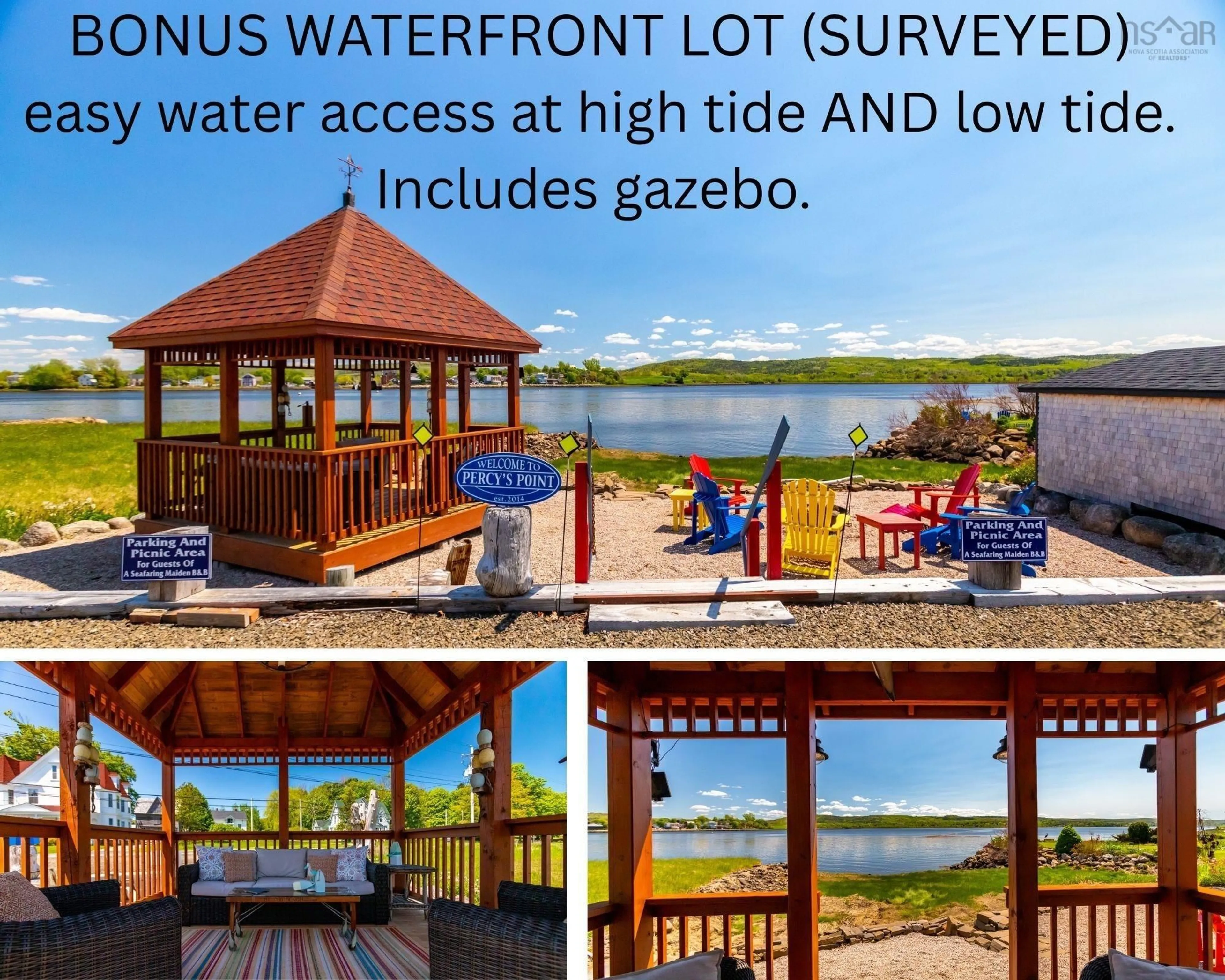 A pic from outside/outdoor area/front of a property/back of a property/a pic from drone, water/lake/river/ocean view for 5287 Granville Rd, Granville Ferry Nova Scotia B0S 1K0