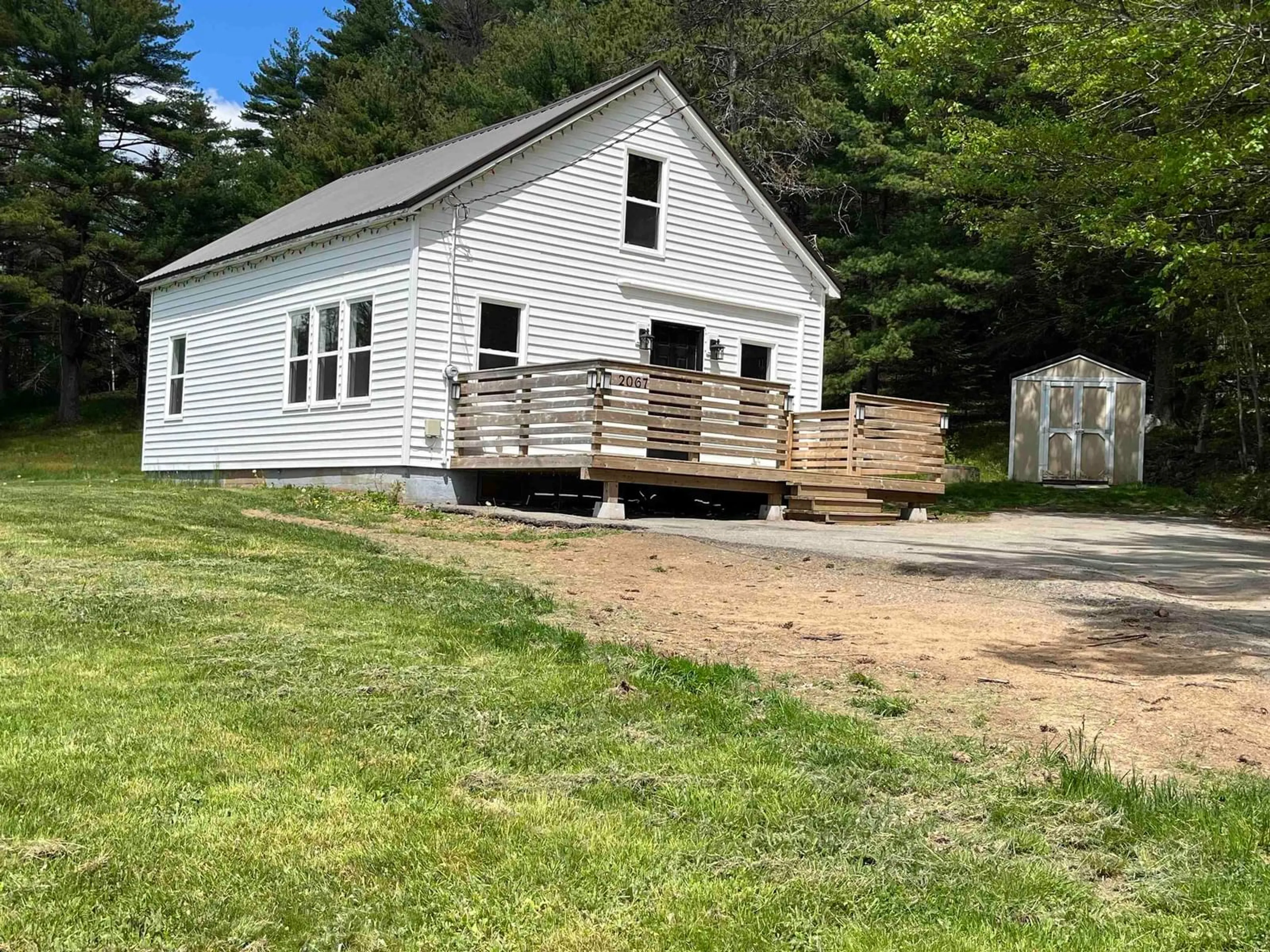 A pic from outside/outdoor area/front of a property/back of a property/a pic from drone, building for 2067 Highway 325, Whynotts Settlement Nova Scotia B4V 6M4