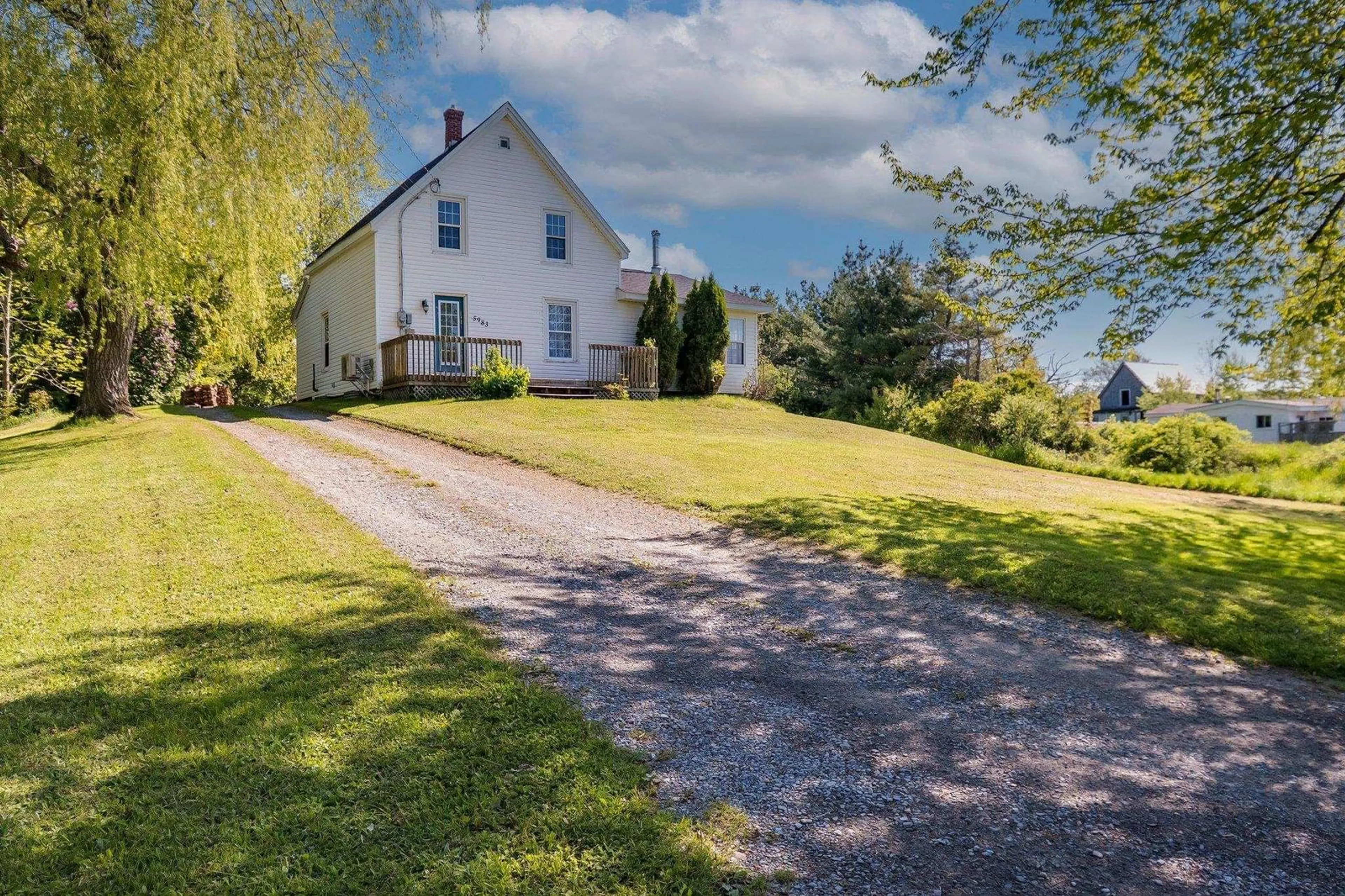 A pic from outside/outdoor area/front of a property/back of a property/a pic from drone, unknown for 5983 Highway 14, Garlands Crossing Nova Scotia B0N 2T0