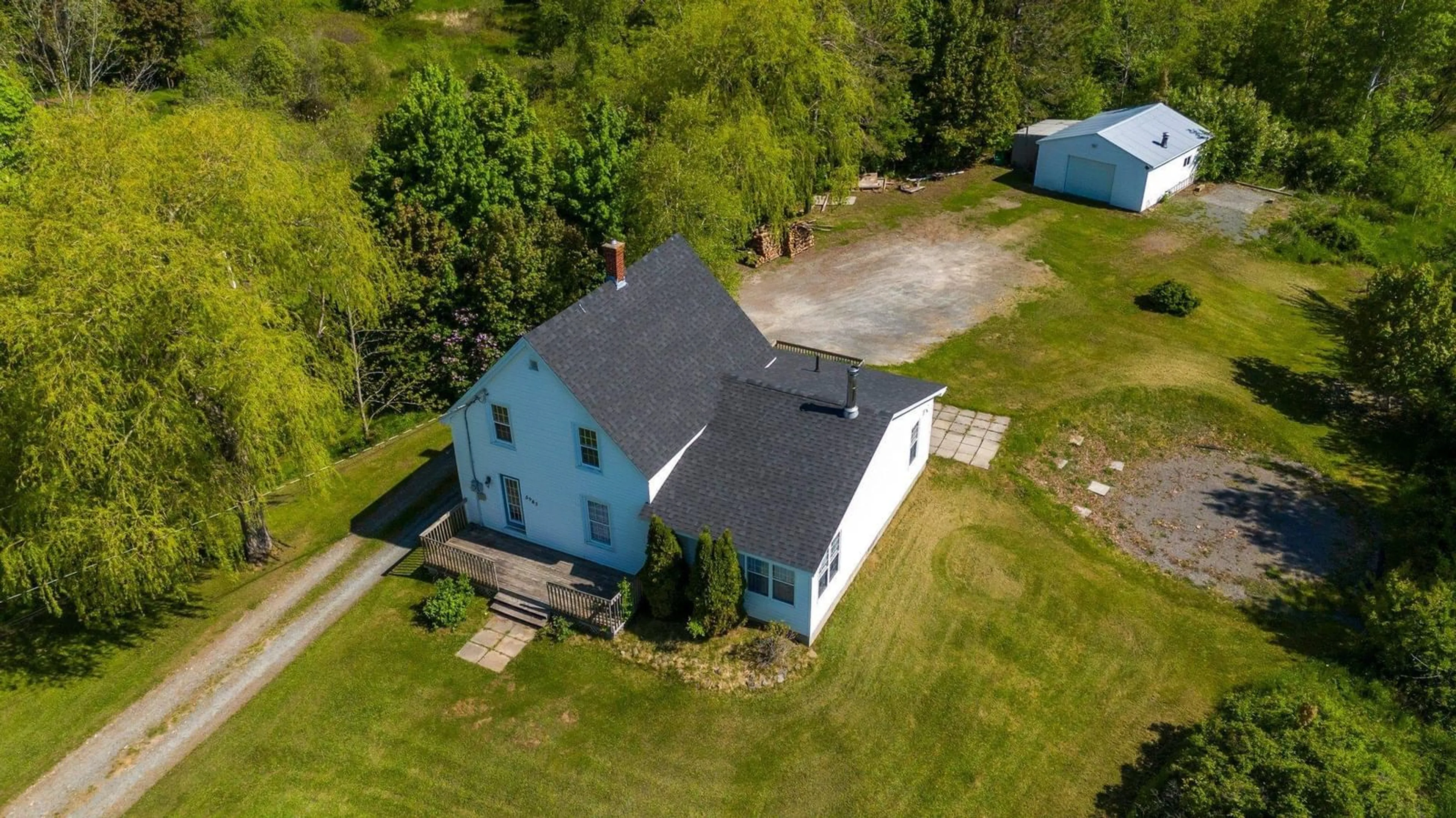 A pic from outside/outdoor area/front of a property/back of a property/a pic from drone, building for 5983 Highway 14, Garlands Crossing Nova Scotia B0N 2T0
