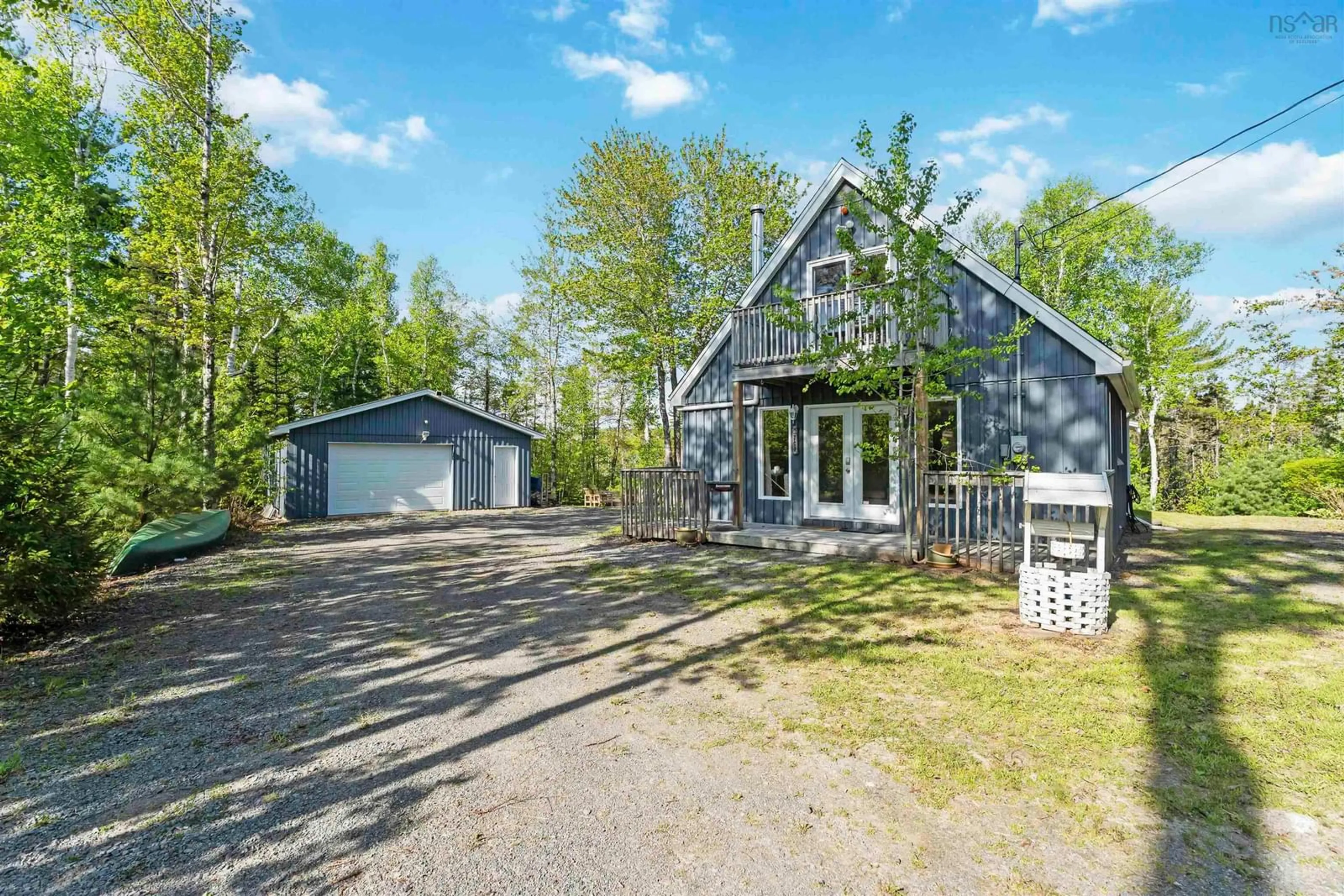 A pic from outside/outdoor area/front of a property/back of a property/a pic from drone, unknown for 595 Pioneer Dr, Vaughan Nova Scotia B0N 2T0