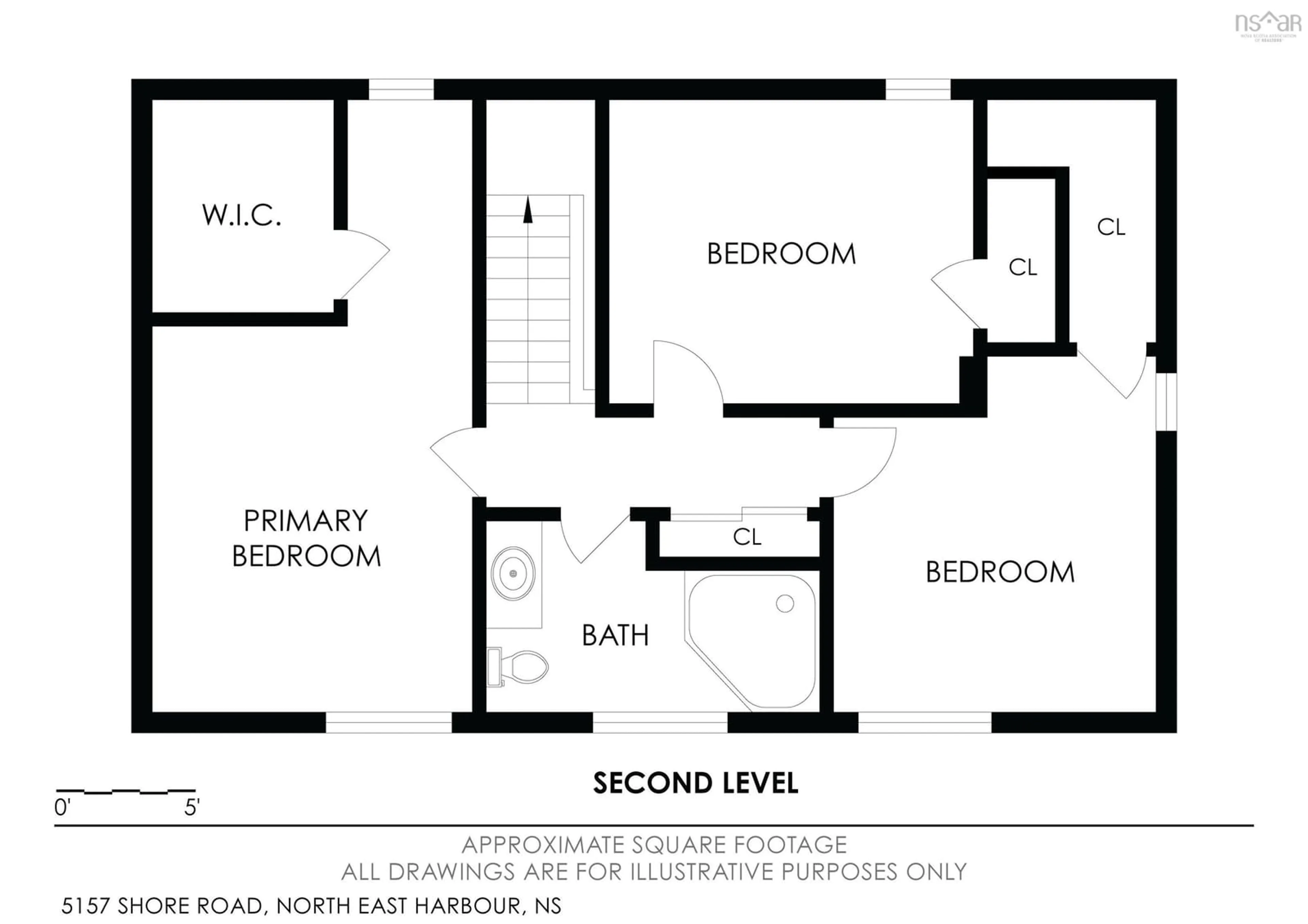 Floor plan for 5157 Shore Rd, North East Harbour Nova Scotia B0T 1W0