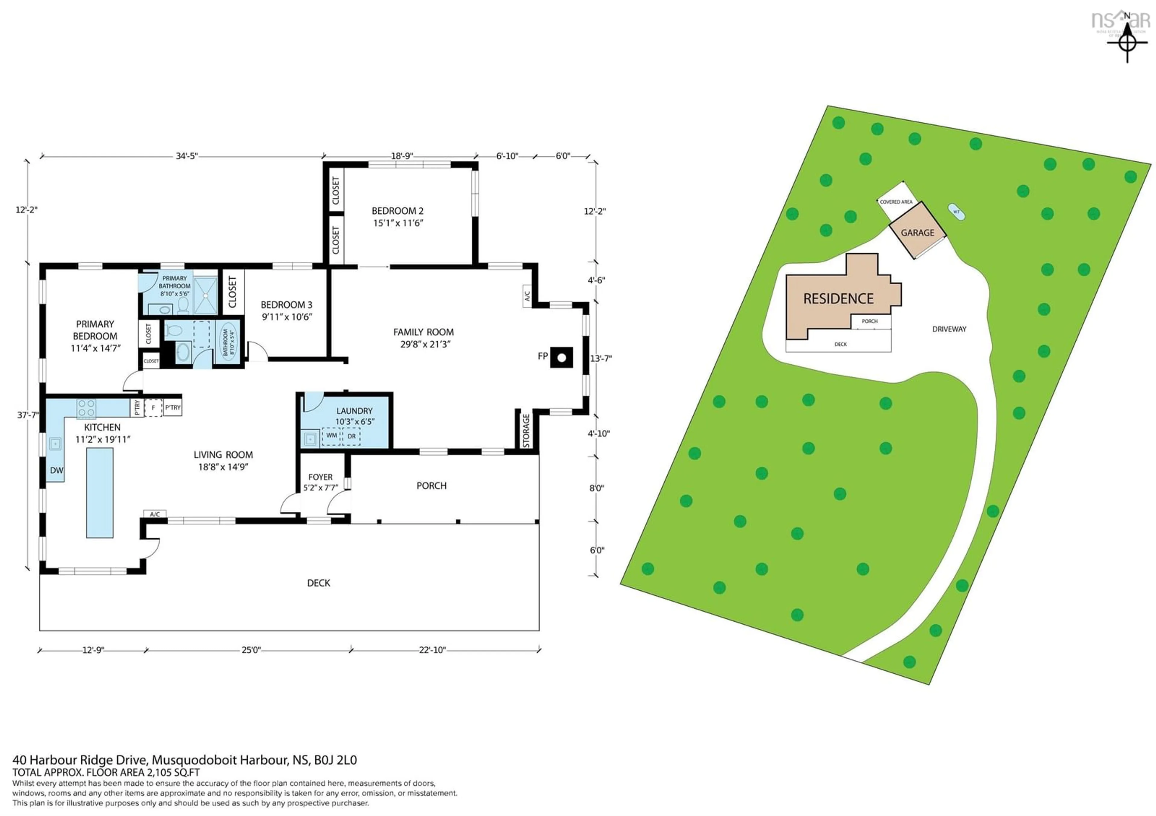 Floor plan for 40 Harbour Ridge Dr, East Petpeswick Nova Scotia B0J 2L0