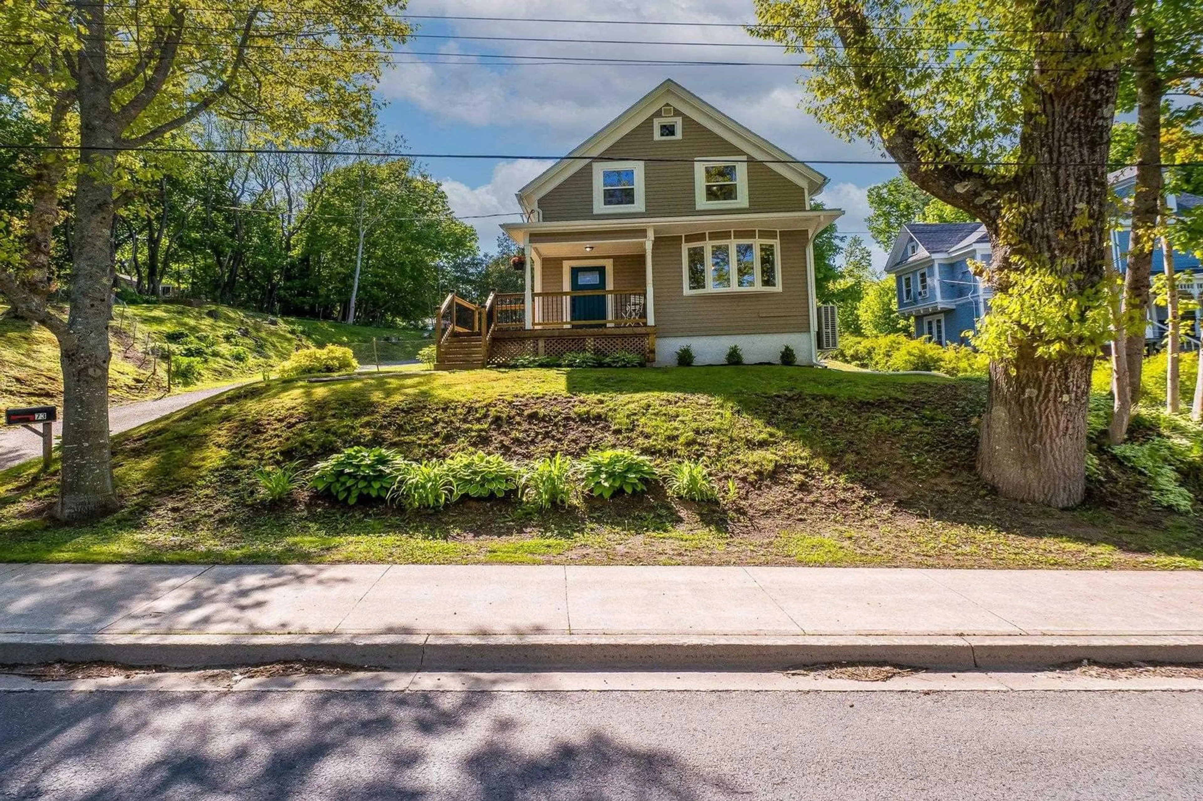 A pic from outside/outdoor area/front of a property/back of a property/a pic from drone, street for 73 Chester Ave, Kentville Nova Scotia B4N 2J5