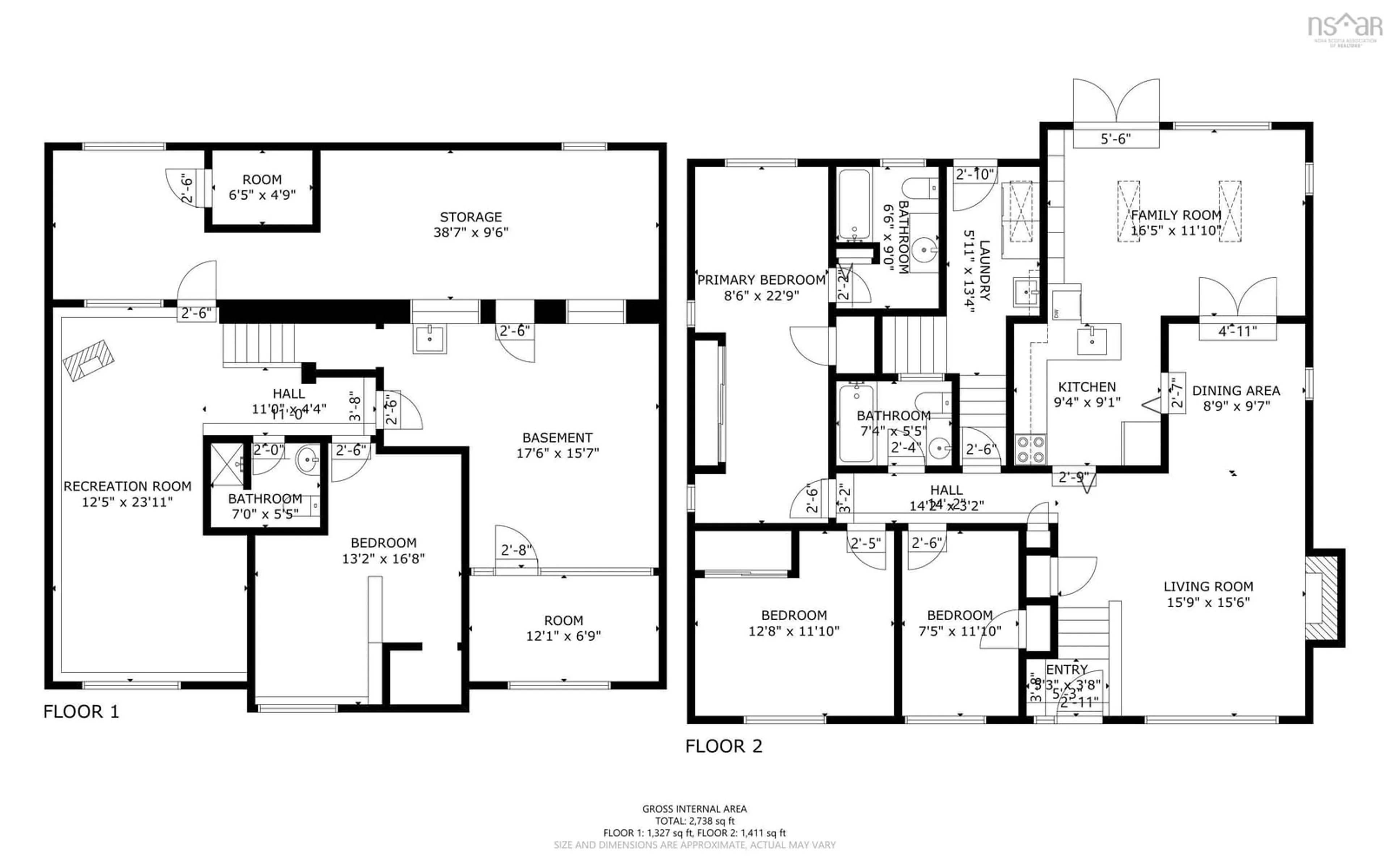 Floor plan for 14 Nightingale Dr, Halifax Nova Scotia B3M 1V3