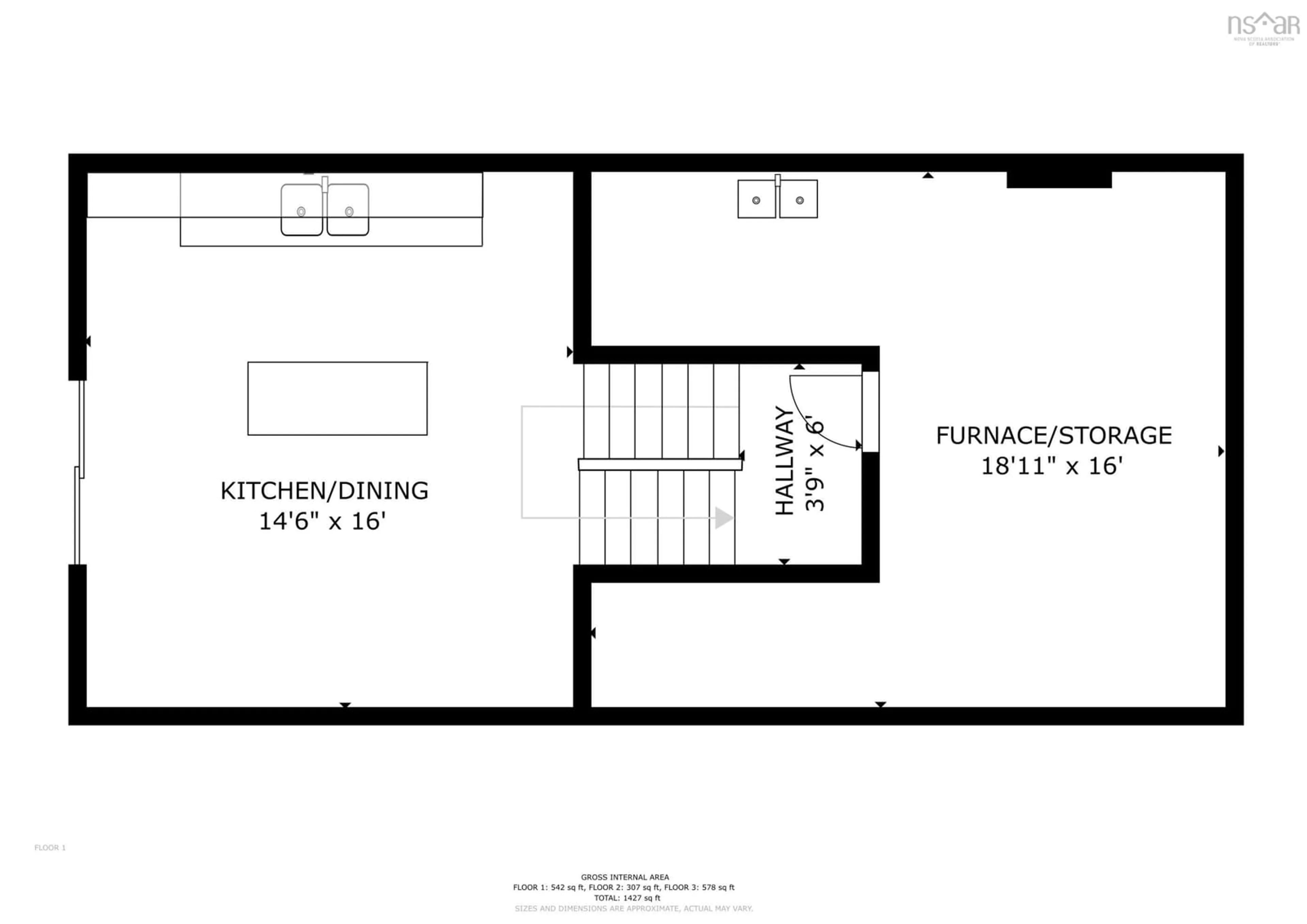 Floor plan for 17-17A Ruben Crt, Dartmouth Nova Scotia B2X 1L9